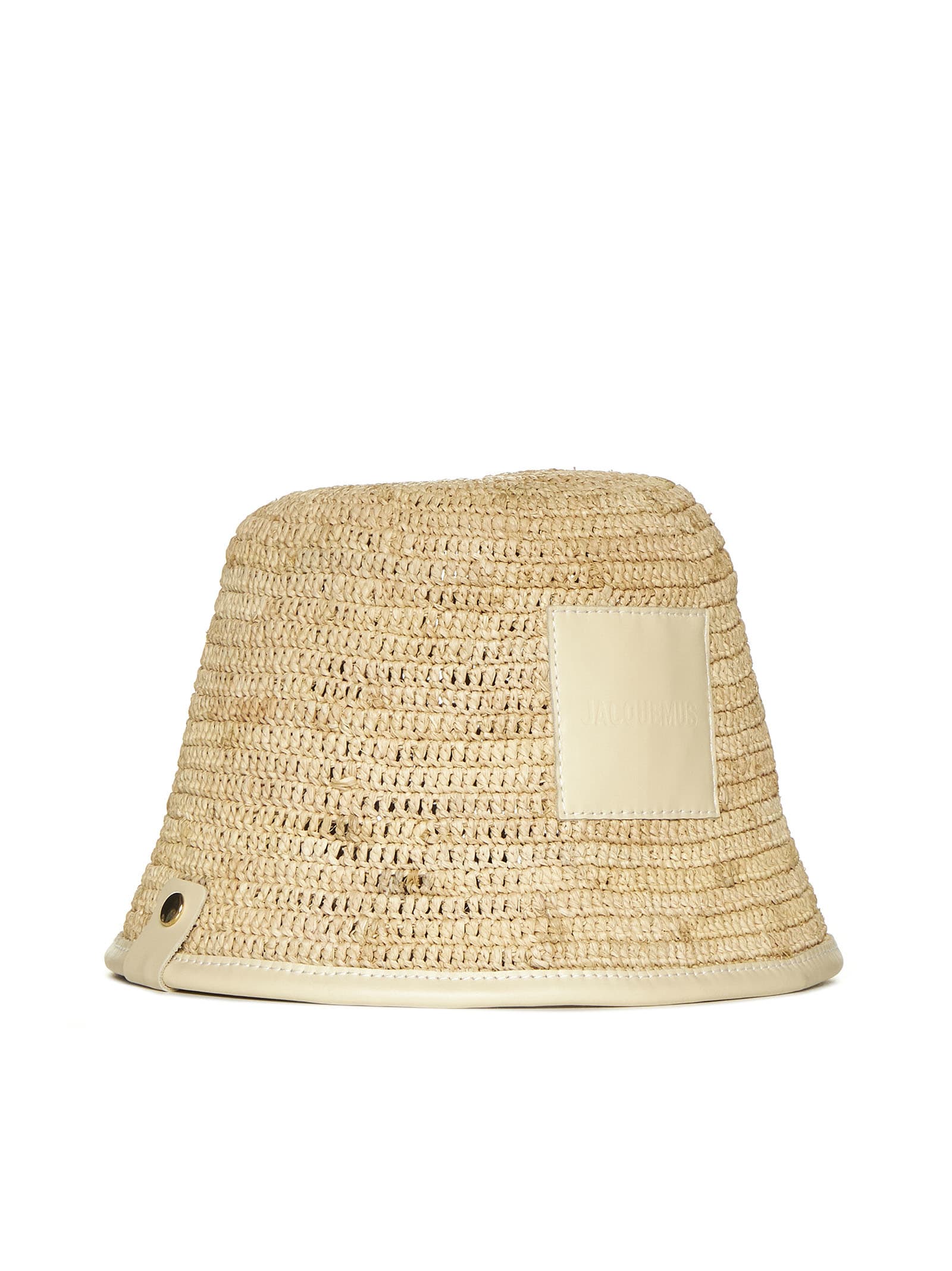 Shop Jacquemus Le Bob Soli Bucket Hat In Ivory