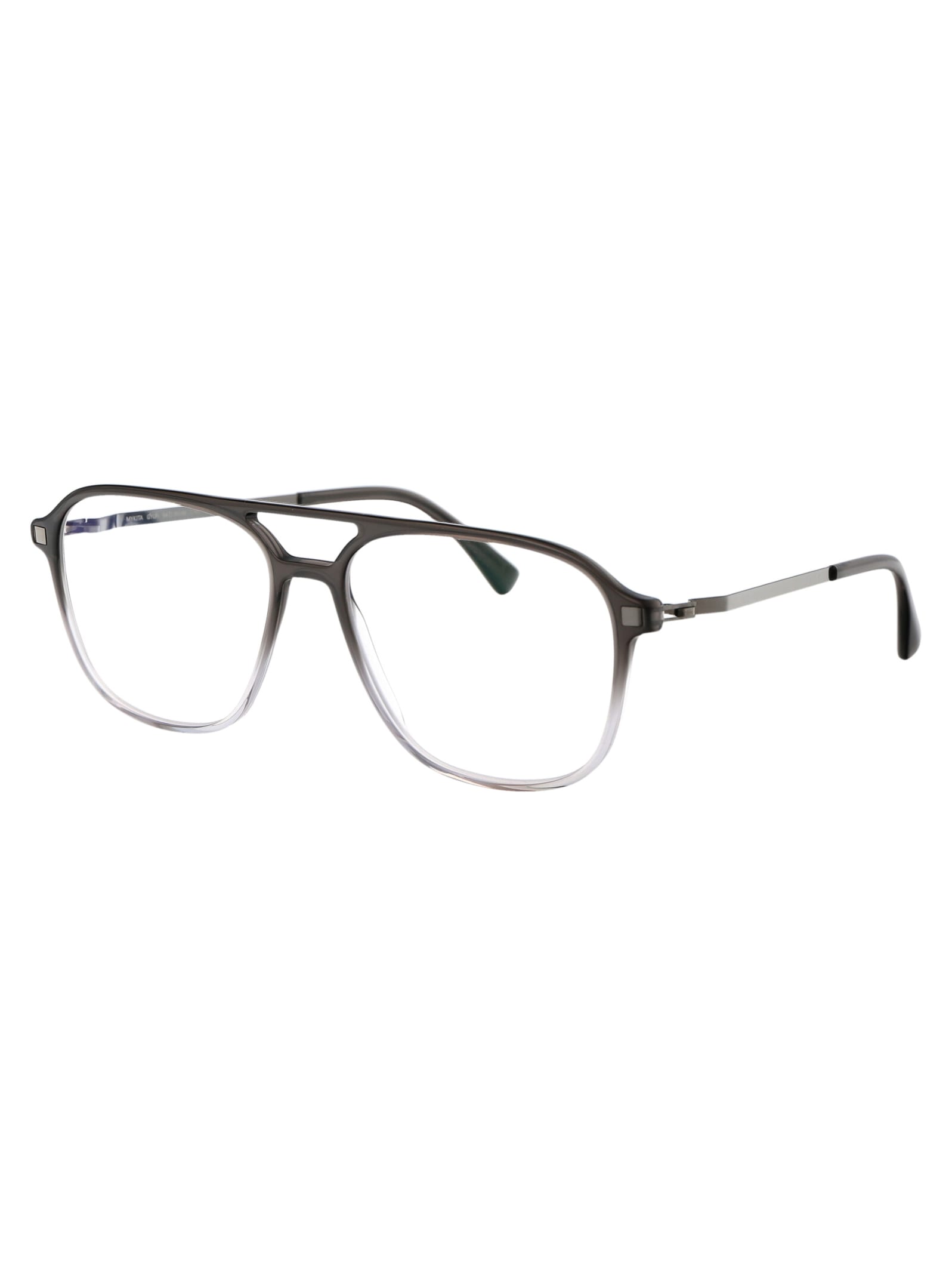 Shop Mykita Gylfi Glasses In 981 C42-grey Gradient/shiny Graphi Clear