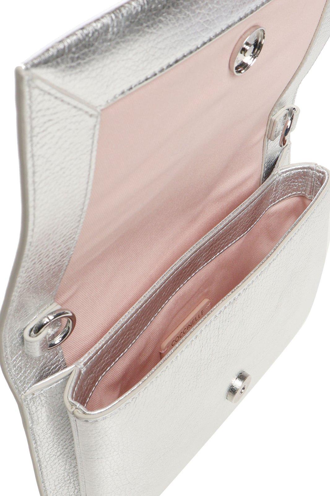 Coccinelle Silver Dandy Bag In Silver
