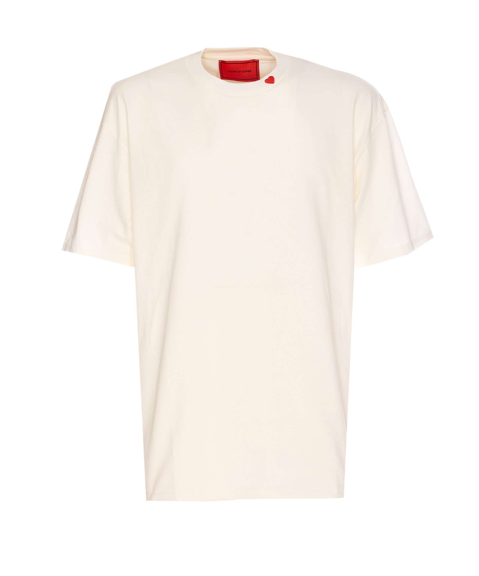 T-shirt With Embroidered Red Heart