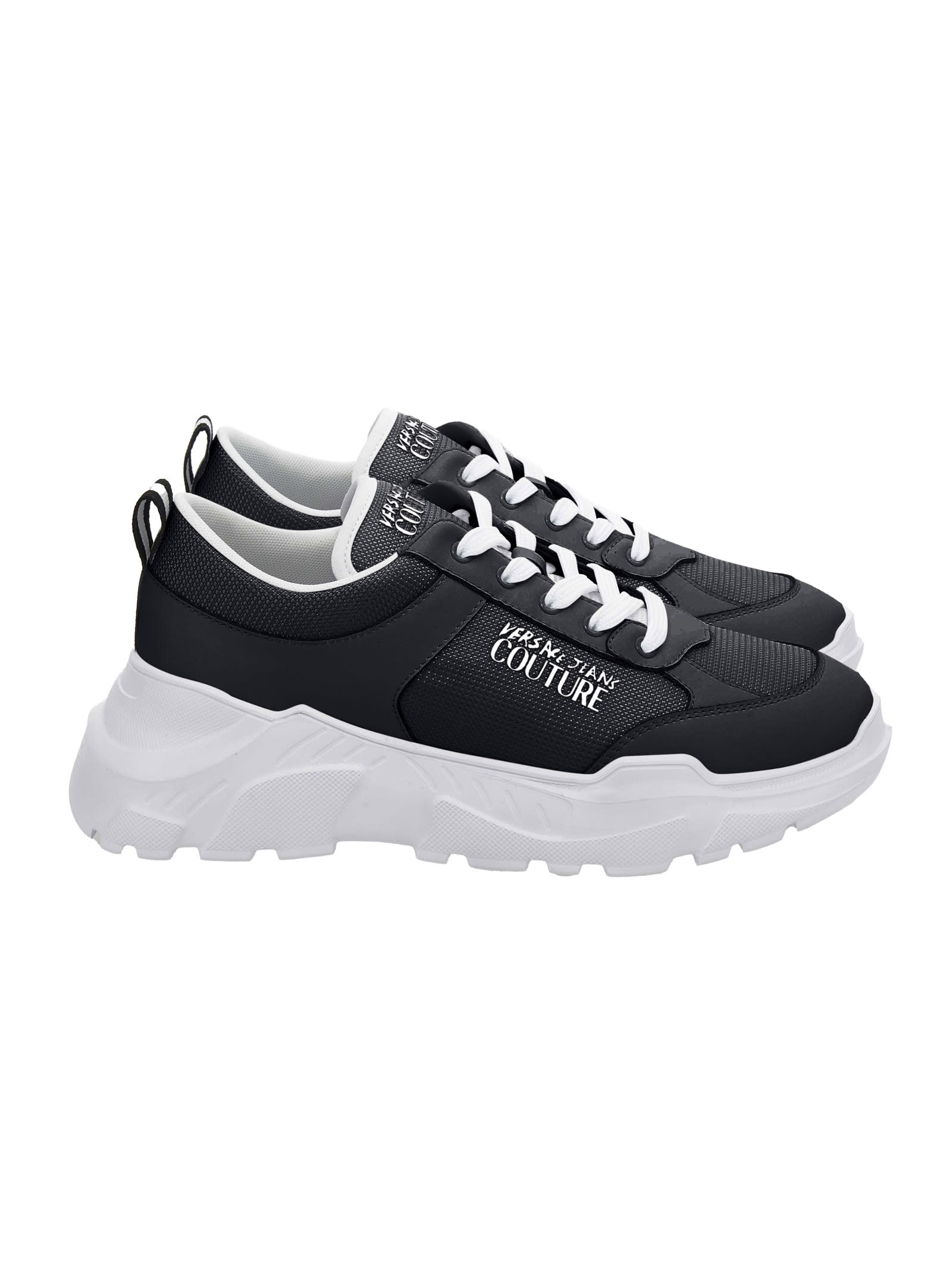 Versace Jeans Couture Sneakers In Black