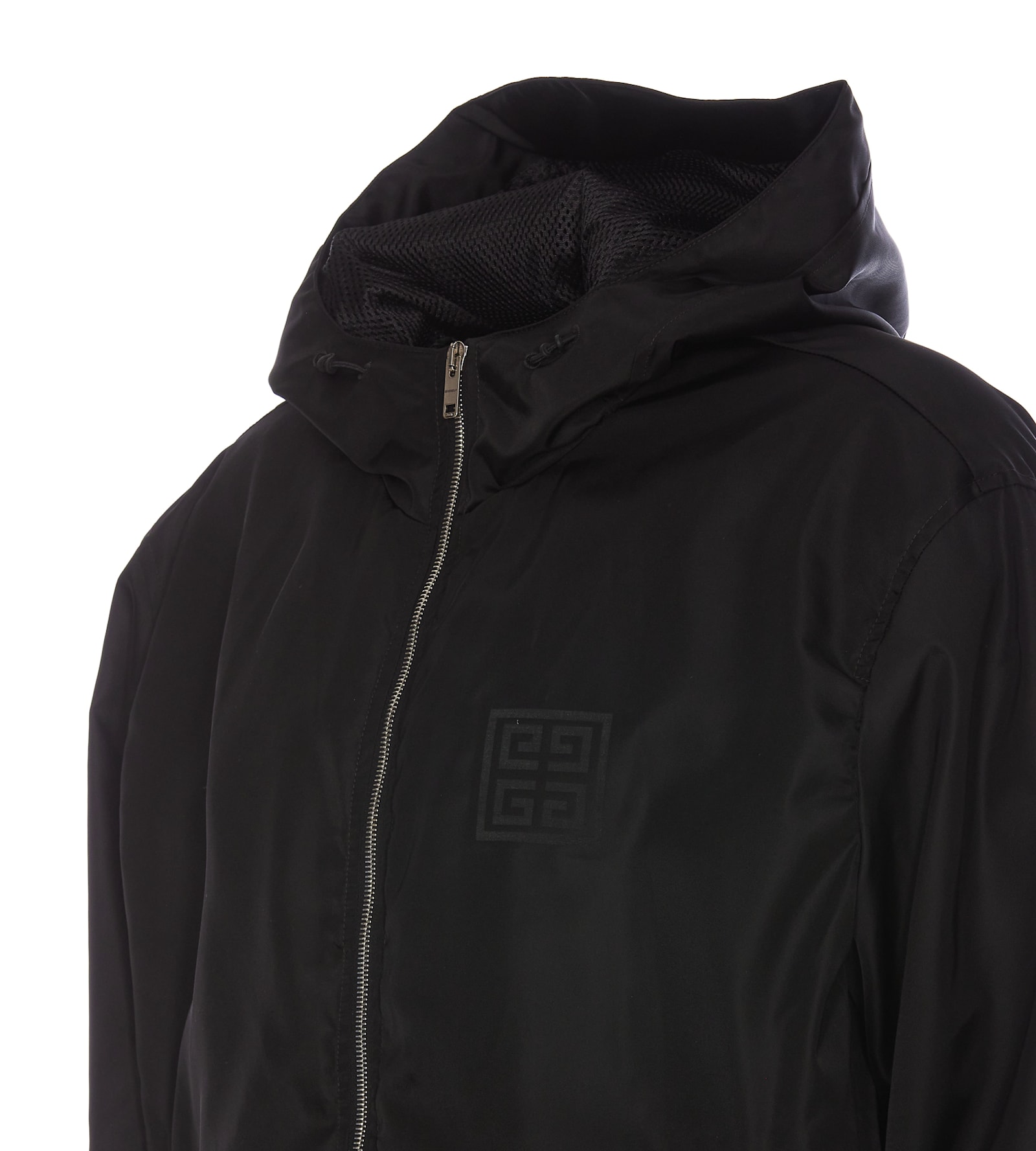 Shop Givenchy 4g Logo Windbreaker In Black