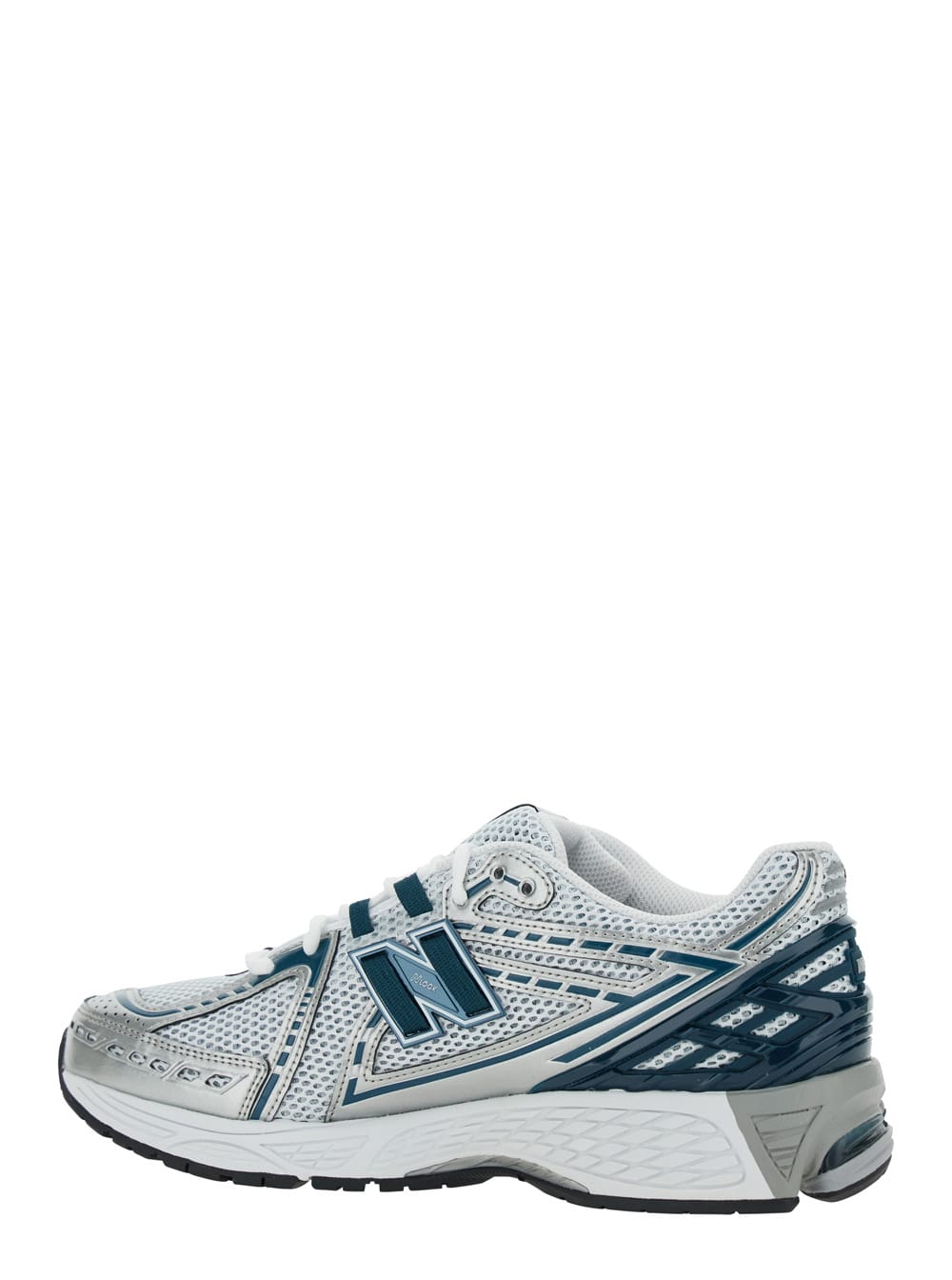 New Balance 1906r Silver Colored Sneaker With Mesh Design And Side Logo In Synthetic Fiber Unisex
