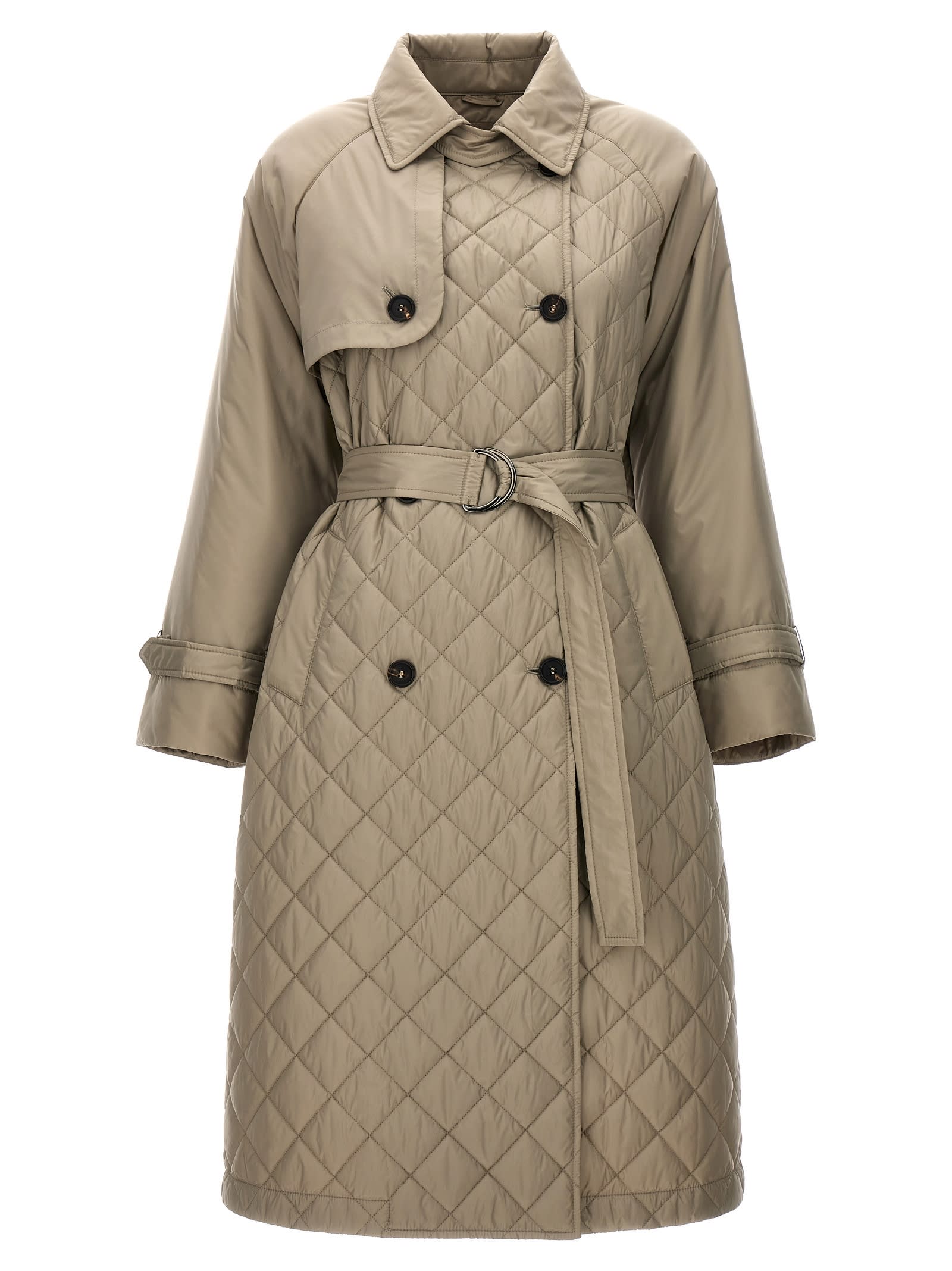 Quilted Trench Coat