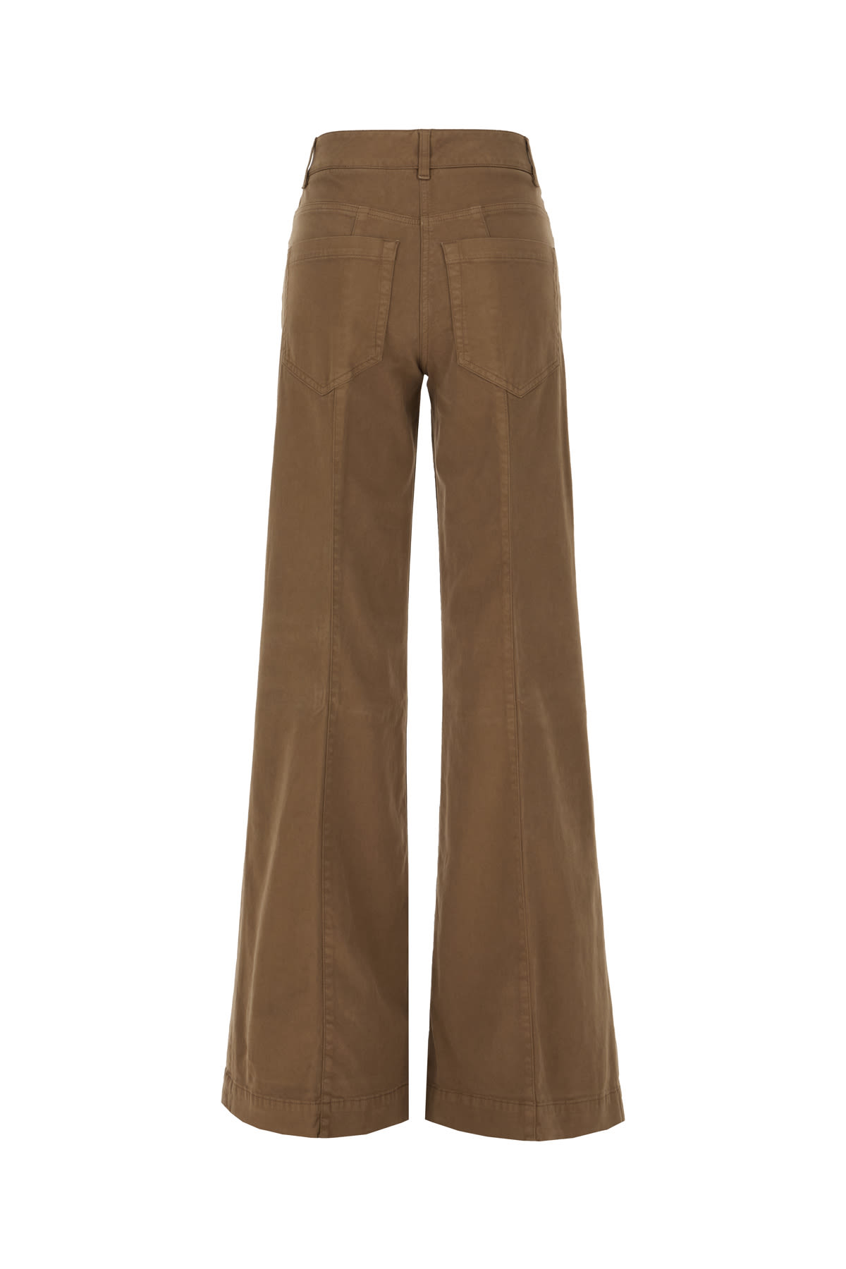 Shop The Seafarer Brown Stretch Cotton Pants In 8070