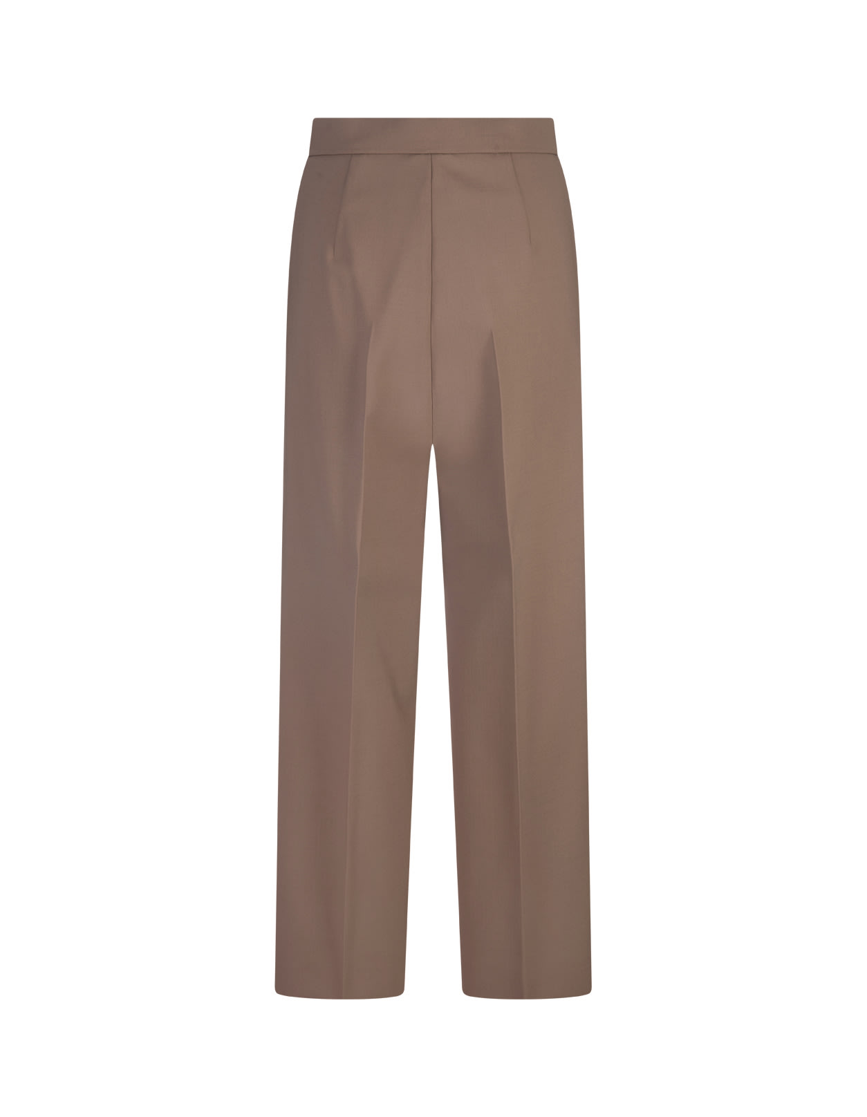 Shop Max Mara Brown Verbano Trousers In Browns