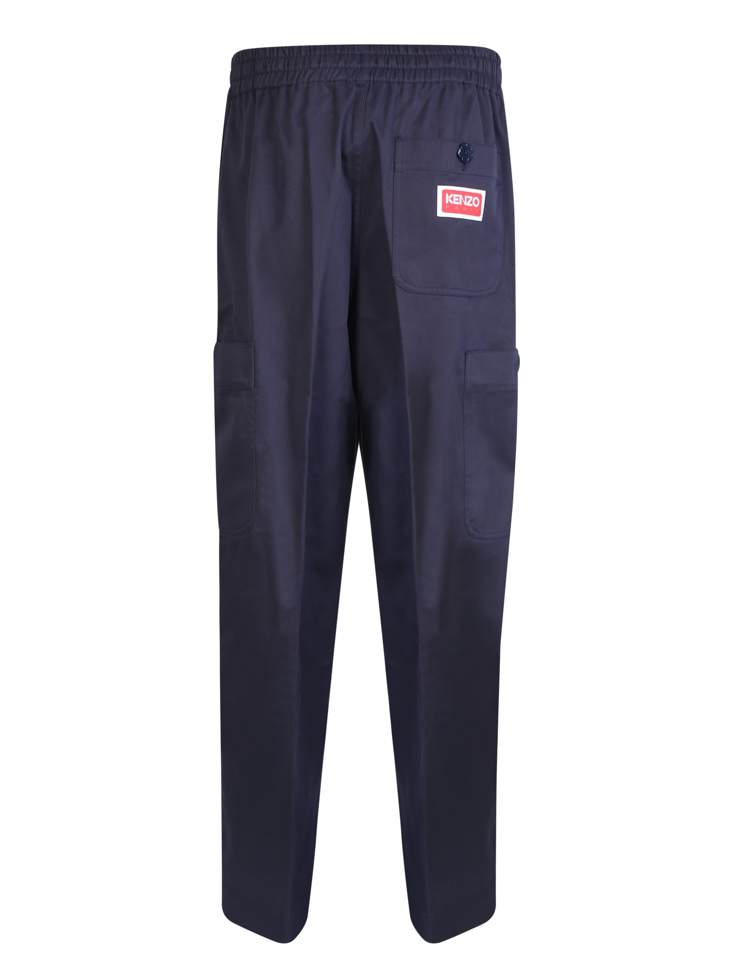 Shop Kenzo Cargo Blue Trousers