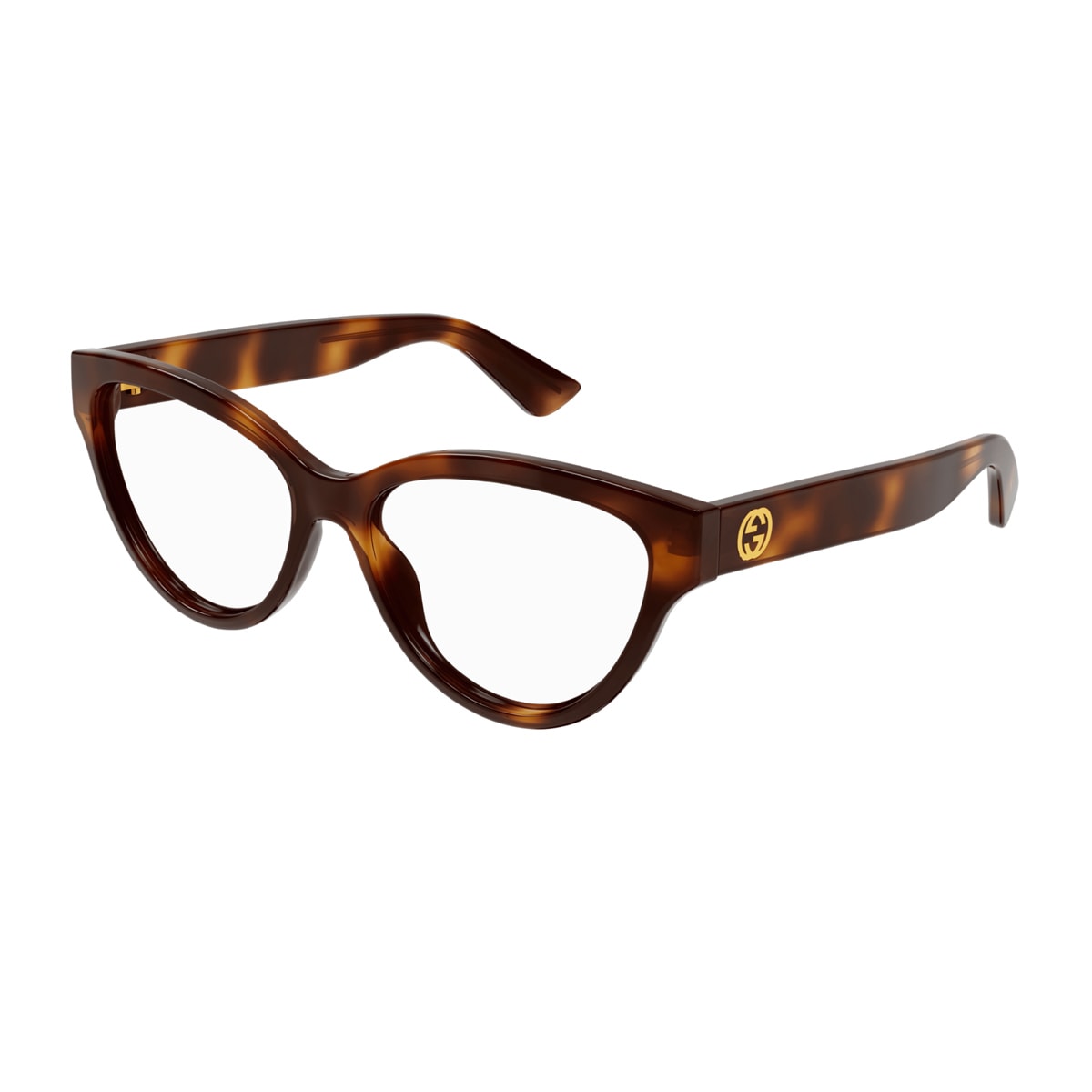 Gucci Gg1581o Linea Gg Logo Eyeglasses In Brown