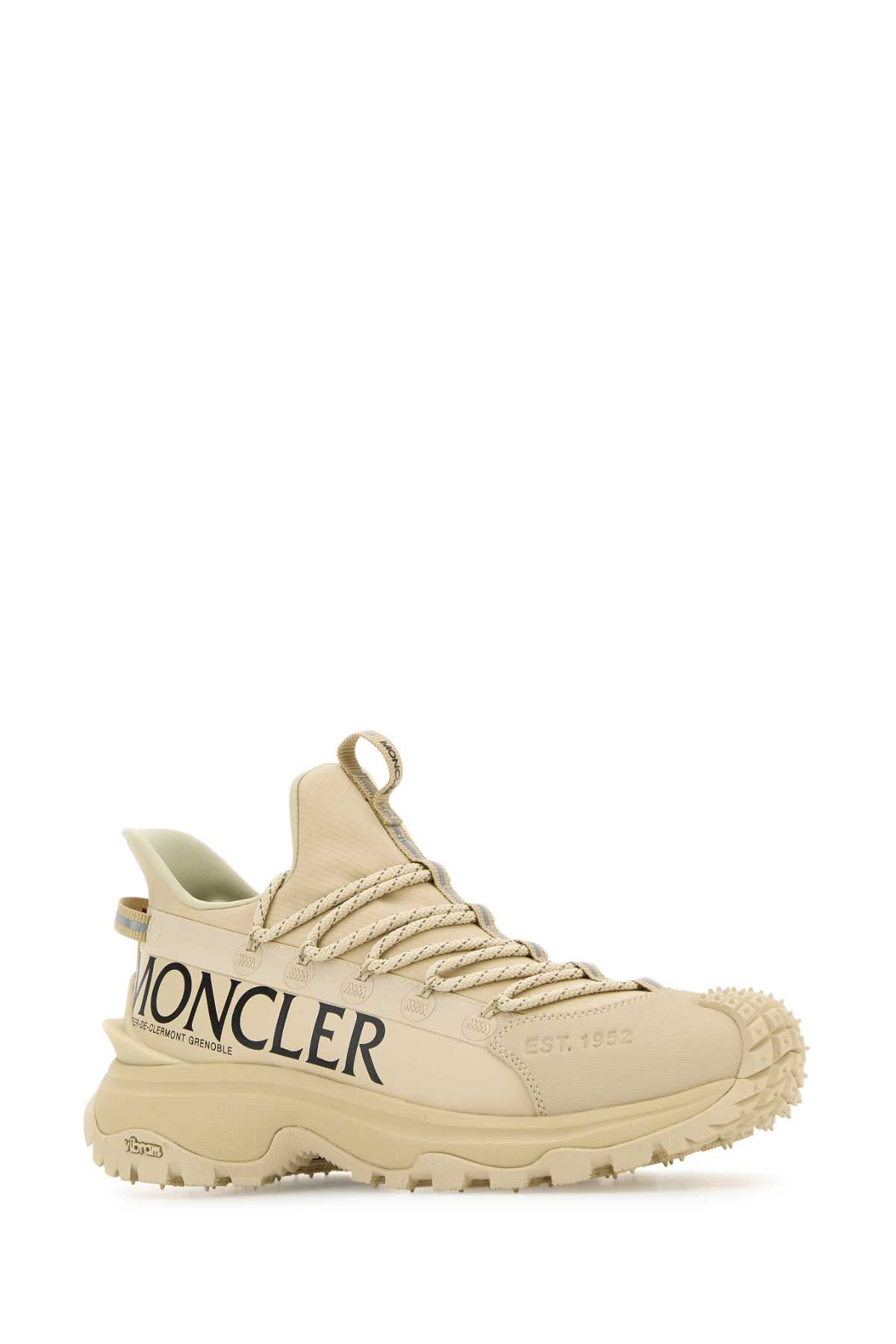 Shop Moncler Beige Fabric And Rubber Trailgrip Lite2 Sneakers In Multicolour