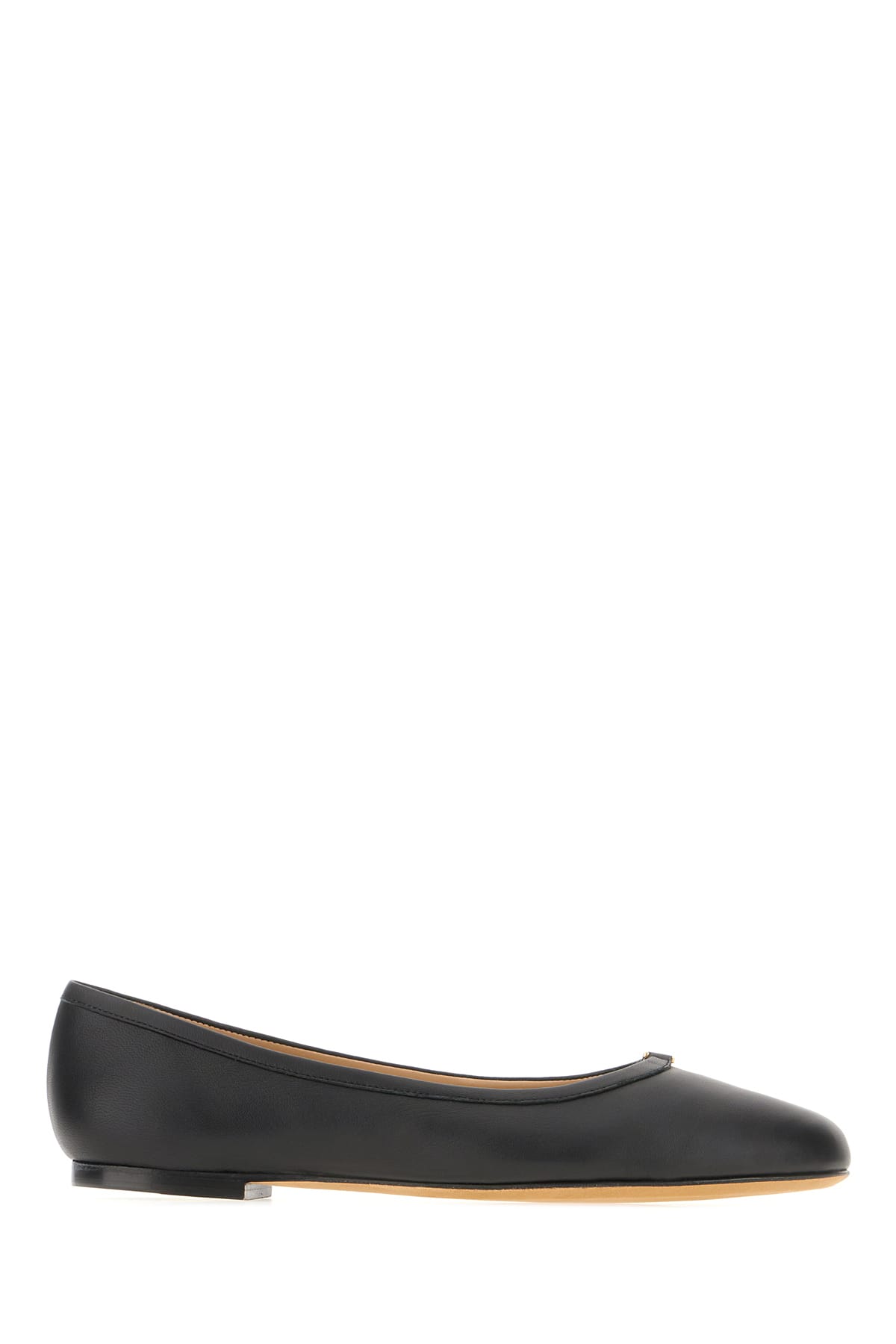 CHLOÉ BLACK NAPPA LEATHER BALLERINAS