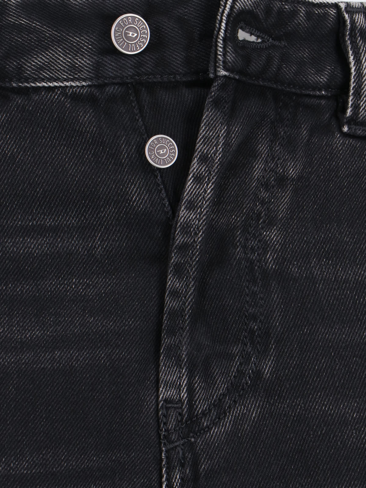 Shop Diesel Straight Jeans 2001 D-macro 09i35 In Nero