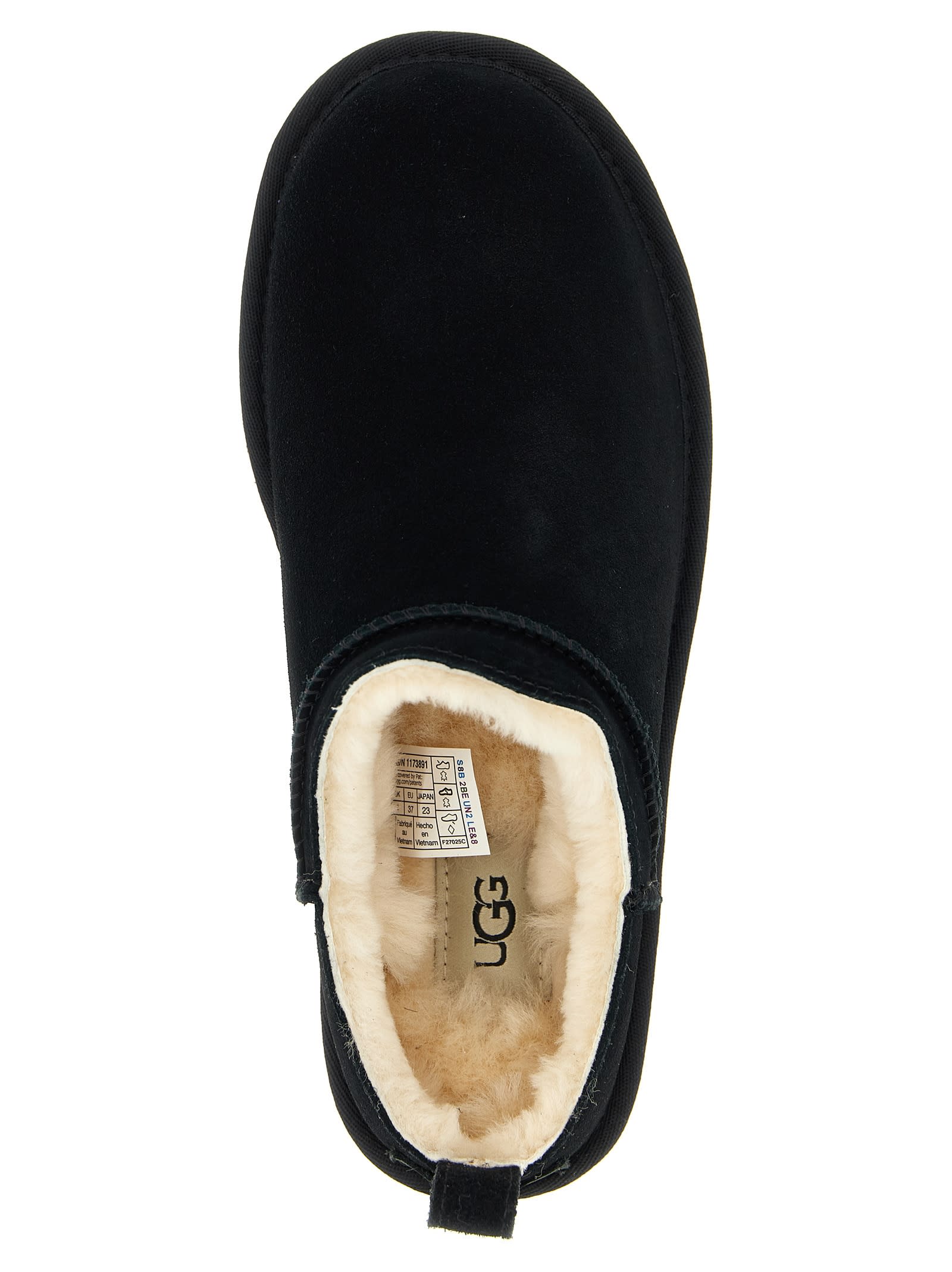 Ugg Classic Micro Ankle Boots In Black