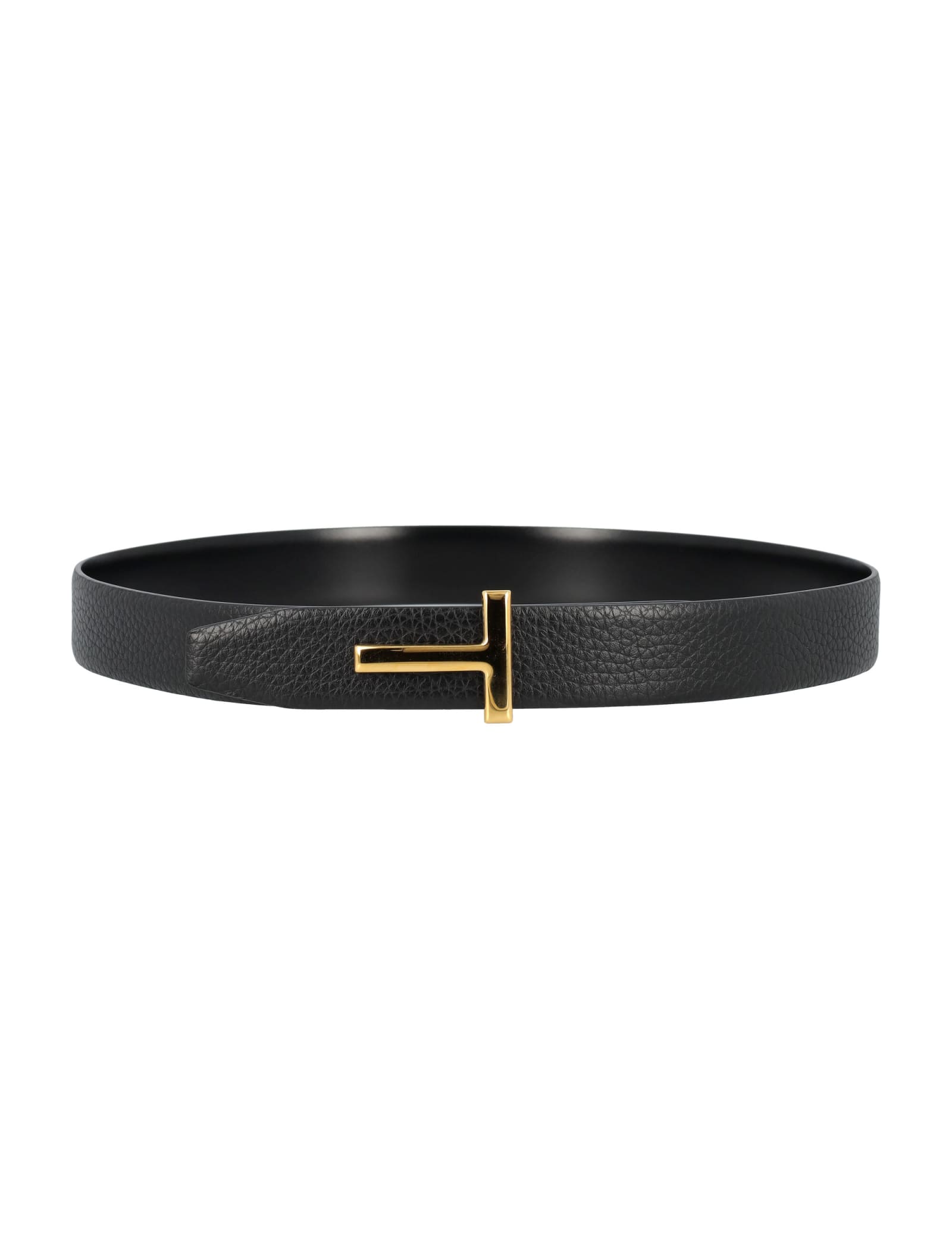 Shop Tom Ford T Reversible Belt In Leather