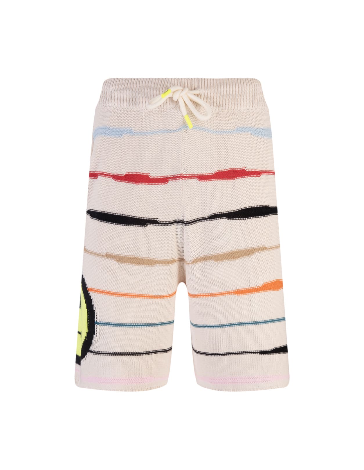 Barrow Butter Bermuda Shorts With Logo And Multicolour Stripes