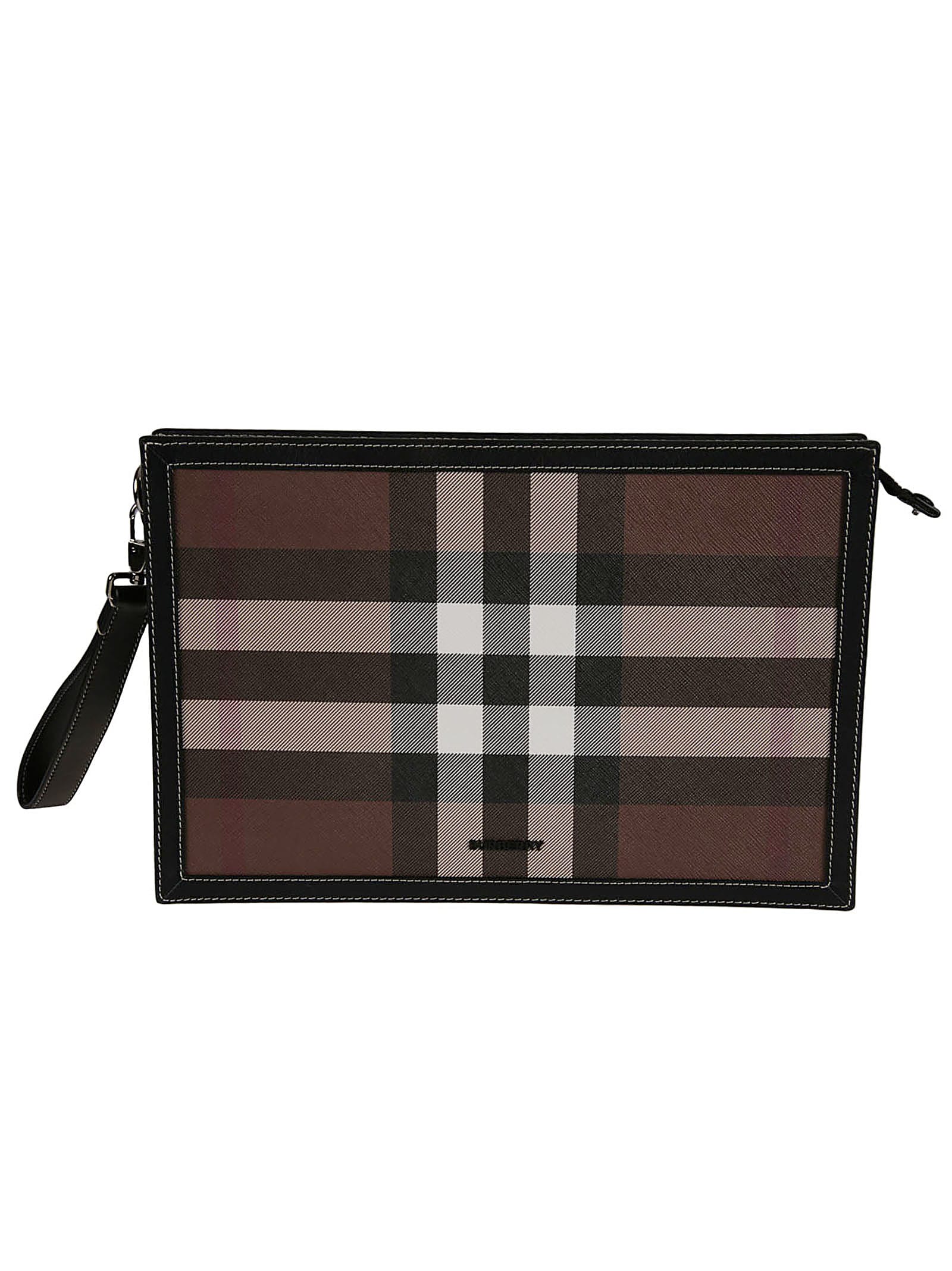 Burberry Frame Pouch Giant Check Clutch