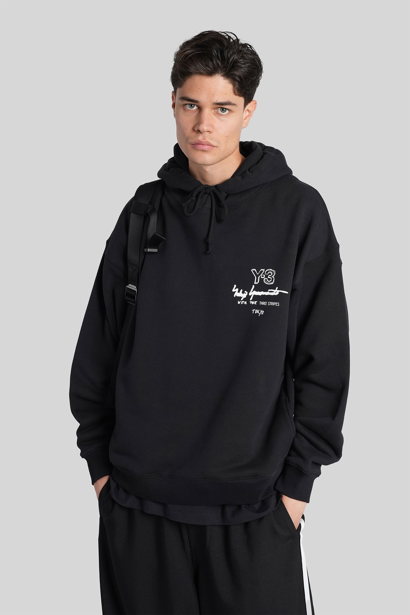 Sweatshirt In Black Cotton
