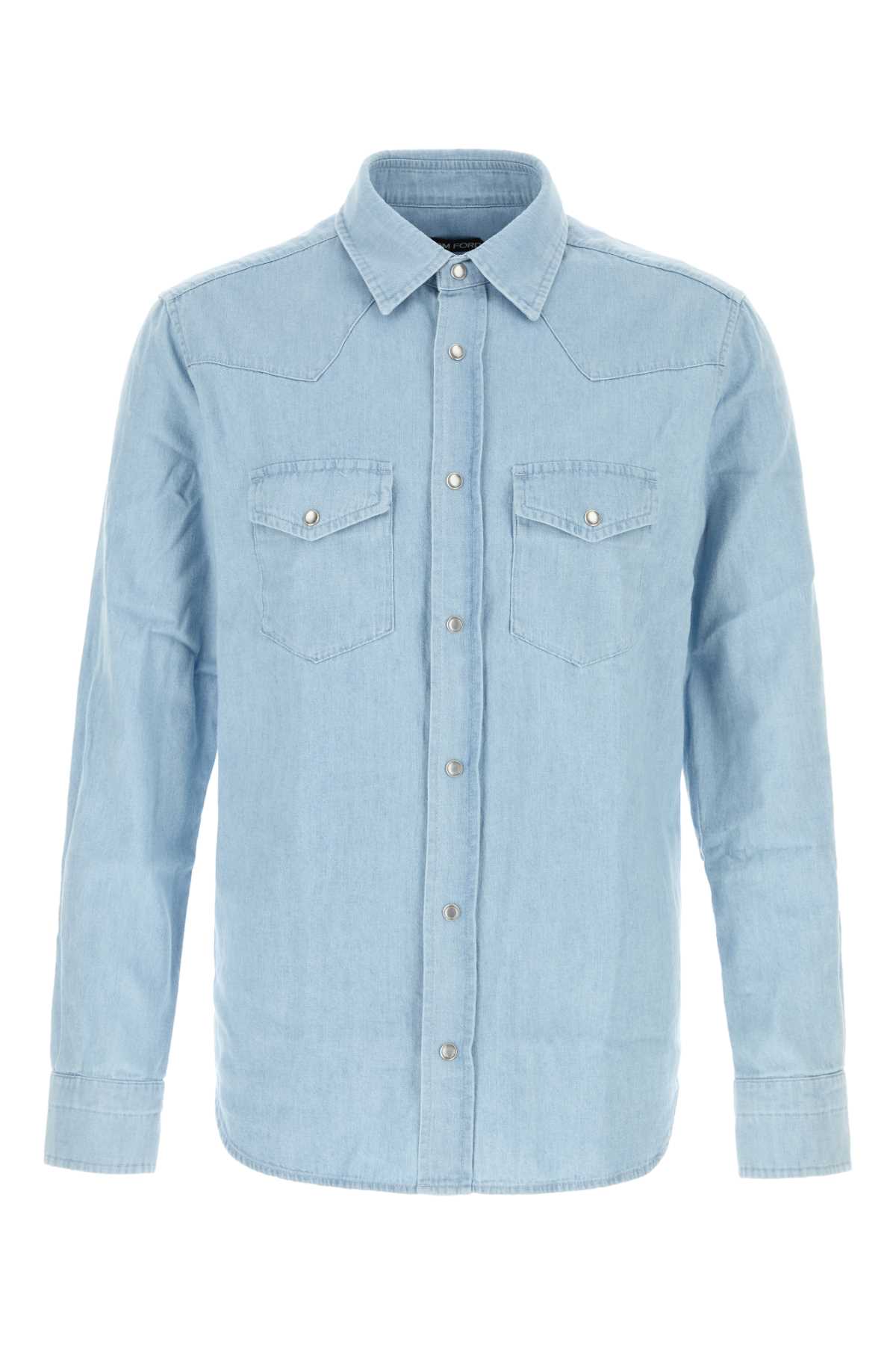 Light-blue Denim Shirt