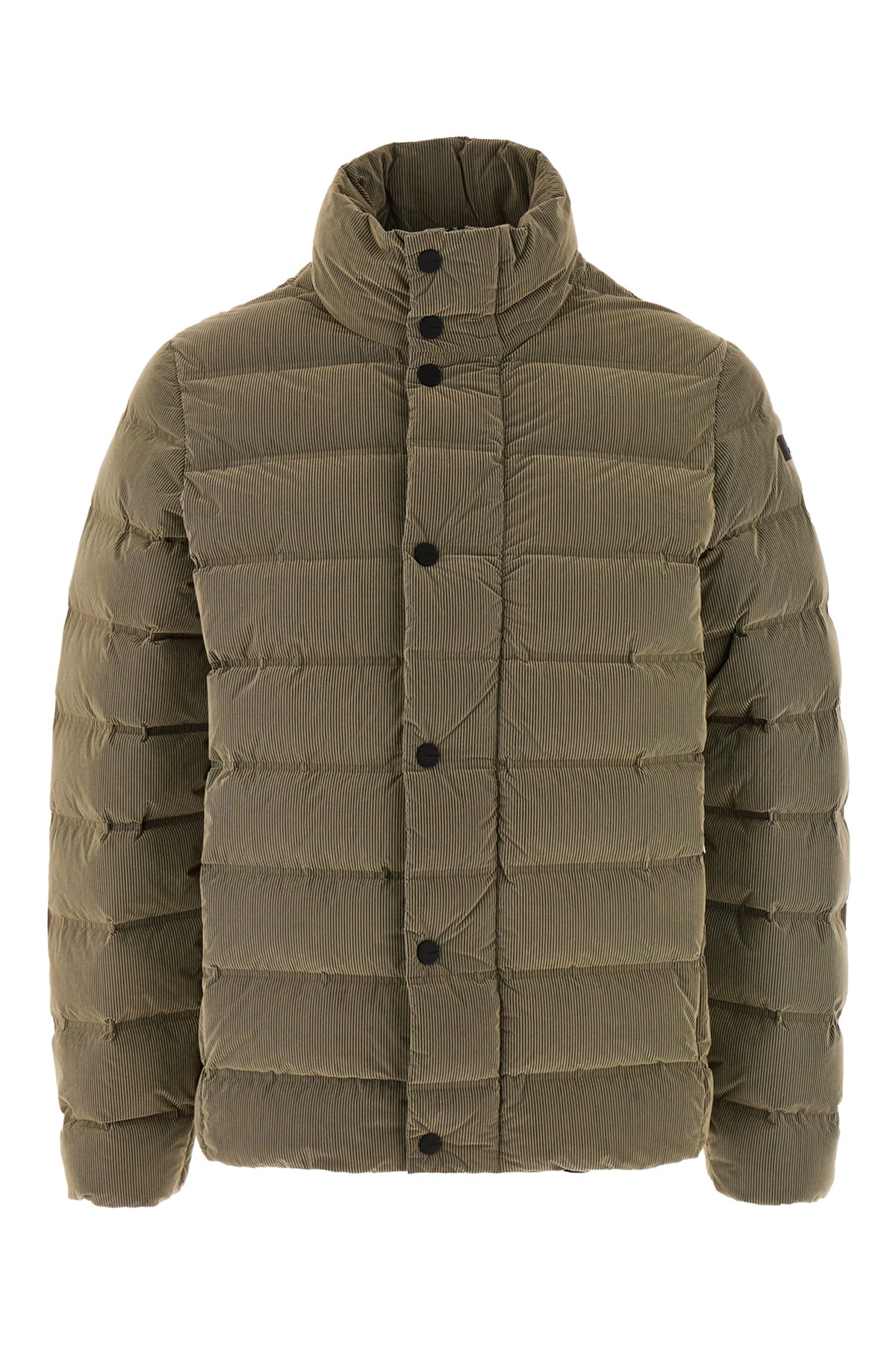 Khaki Green Corduroy Down Jacket