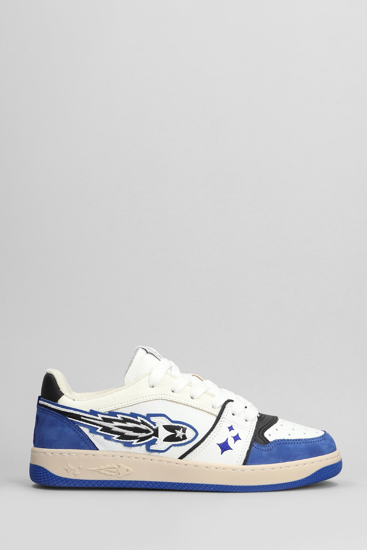 Egg Rocket Sneakers In White Leather