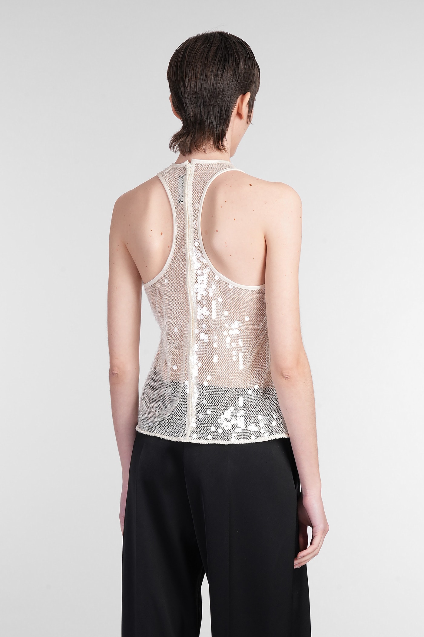 David Koma Sequin-embellished Tank Top