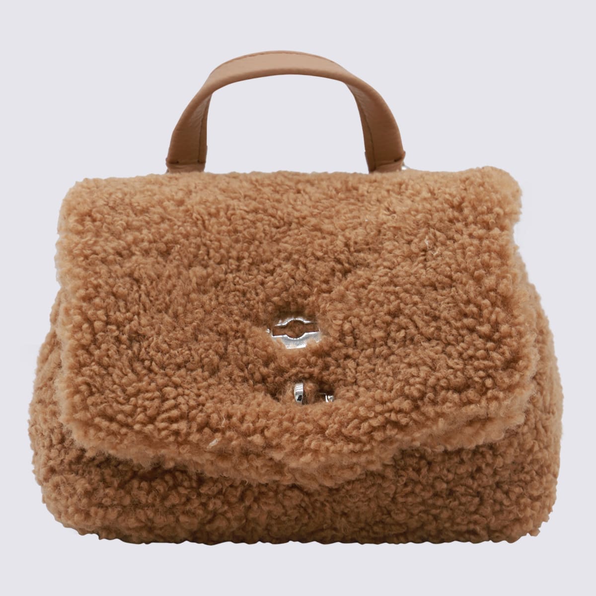 Shop Zanellato Brown Leather Teddy Postina Top Handle Bag In Brown Teddy