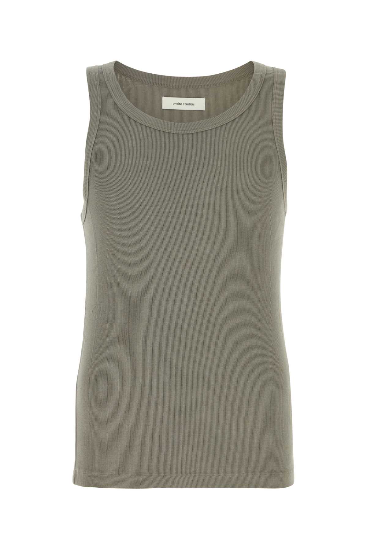 Sage Green Stretch Cotton Tank Top