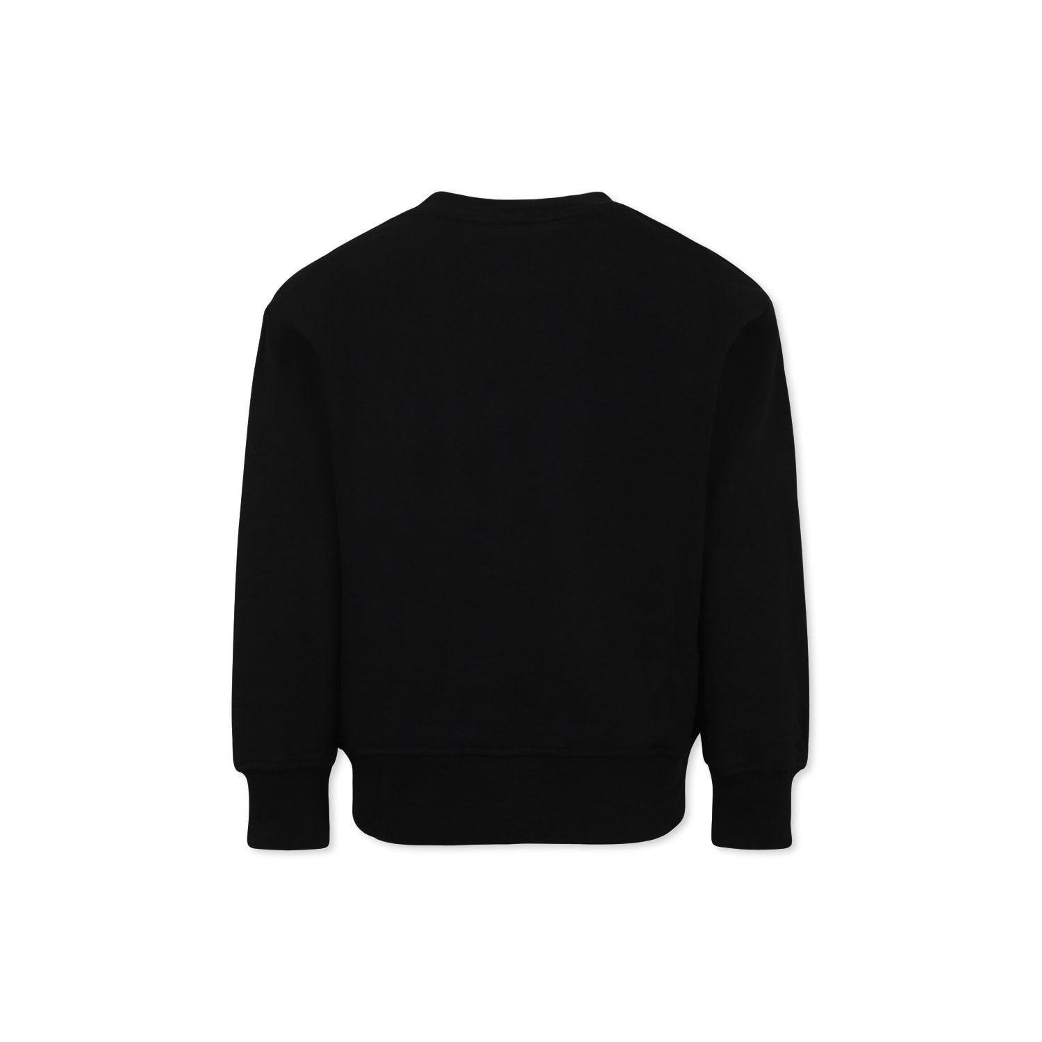 Shop Msgm Black Sweatshirt For Girl With Logo