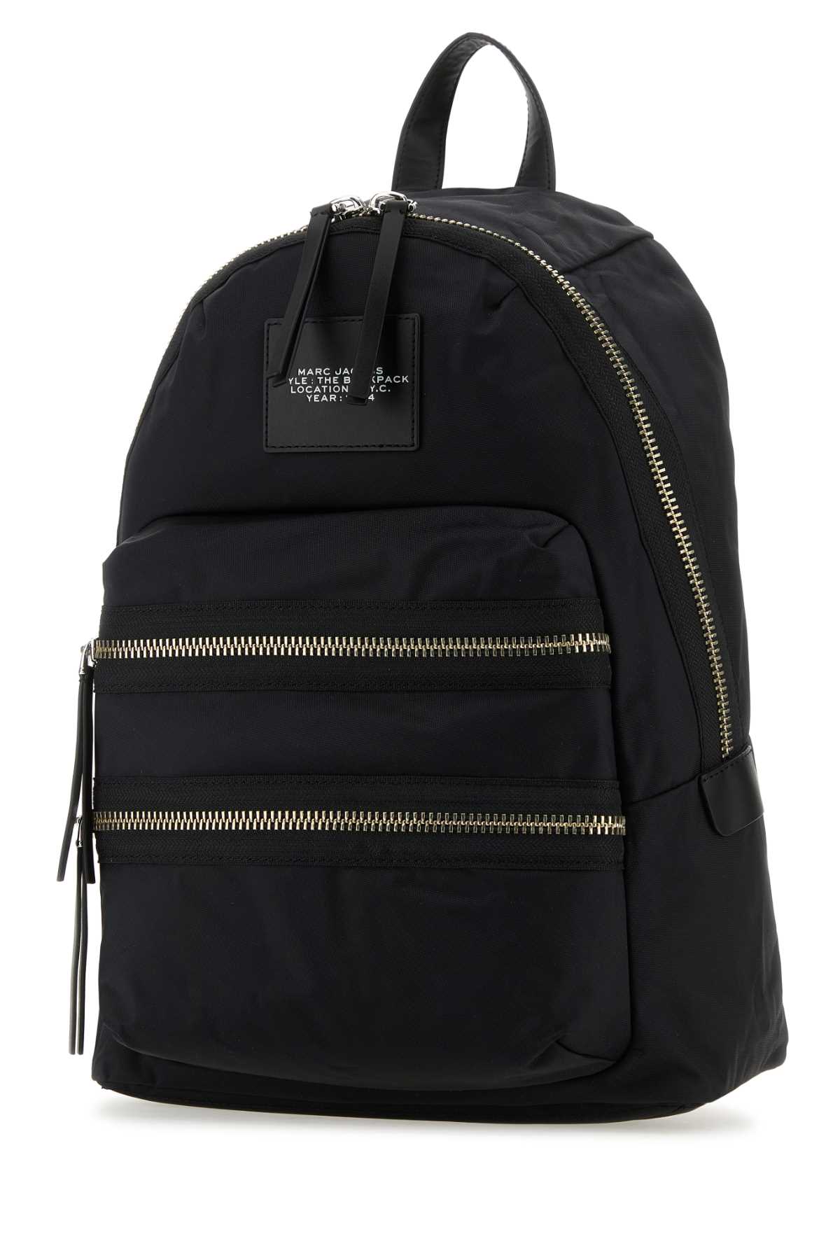 Shop Marc Jacobs Black Nylon The Biker Large Backpack