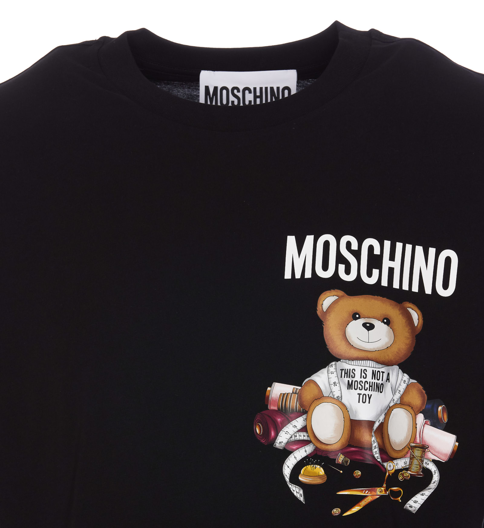 Shop Moschino Sartorial Teddy Bear T-shirt In Black