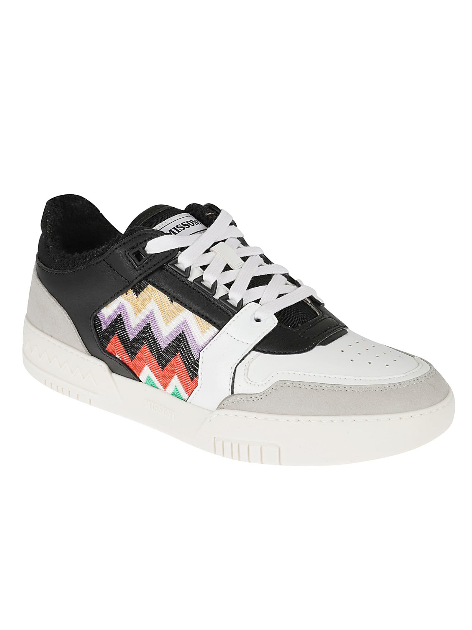 Shop Missoni Fringed Detail Sneakers In Multicolor
