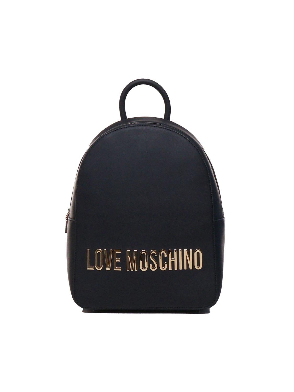 LOVE MOSCHINO LOGO LETTERING ZIPPED BACKPACK