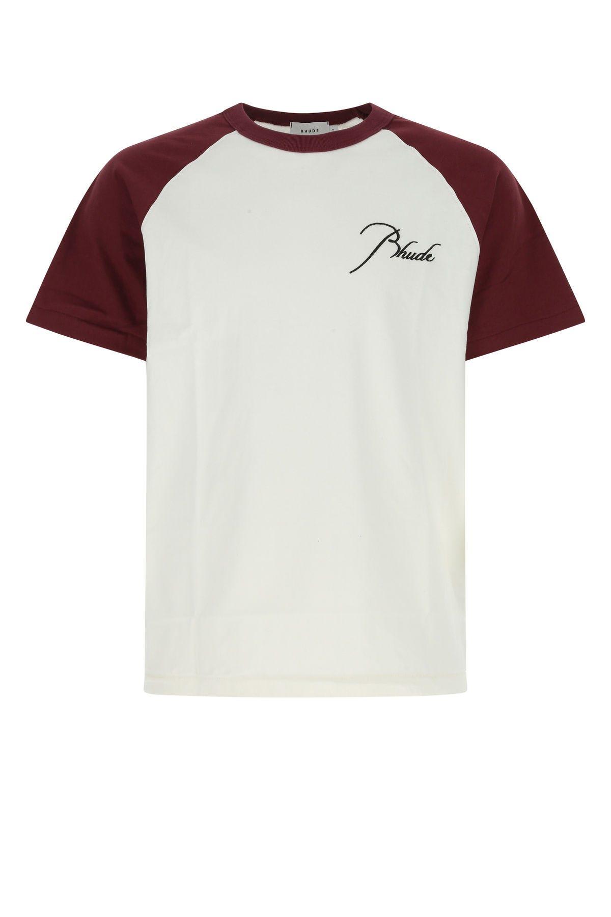 Rhude Two-tone Cotton T-shirt