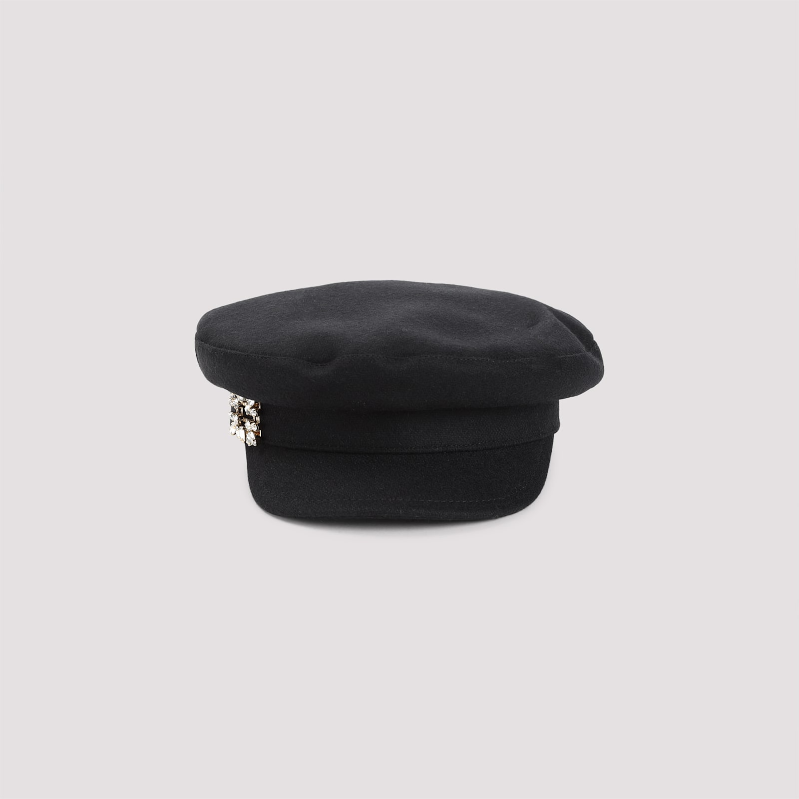 Roger Vivier Broche Sailor Hat In Black