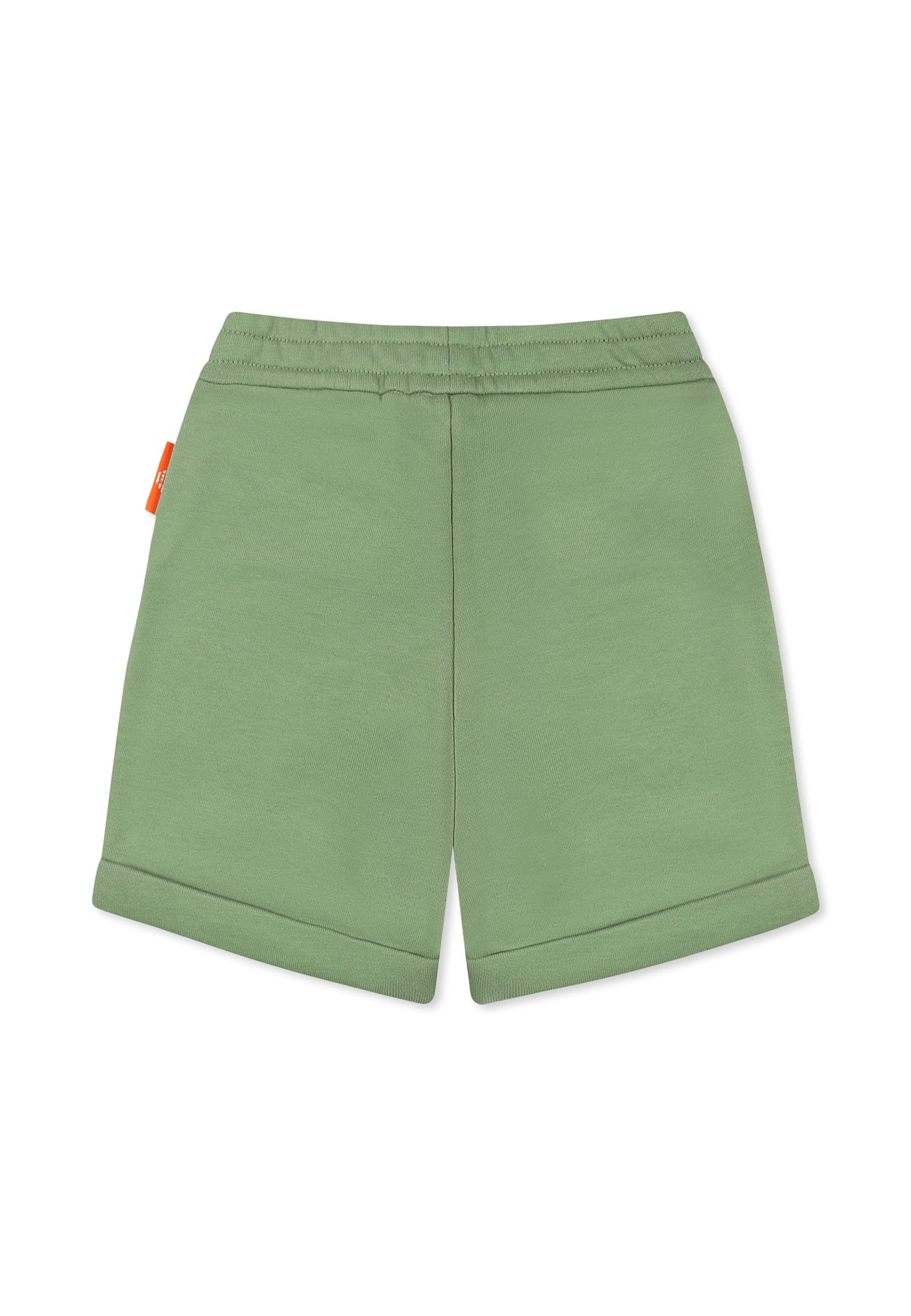 Emporio Armani Green Shorts For Baby Boy With Manga Bear In Green
