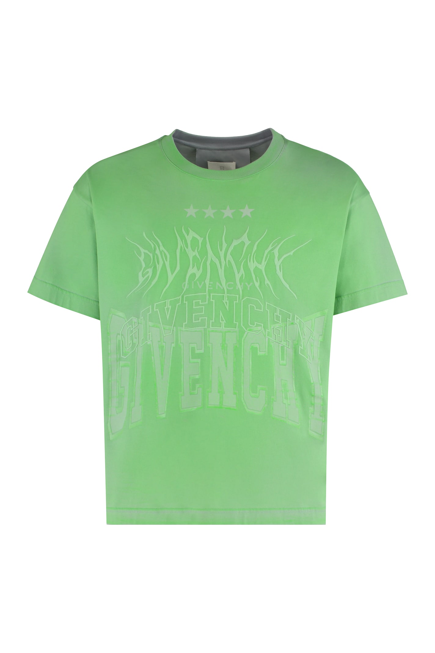 Givenchy Cotton Crew-neck T-shirt In Green