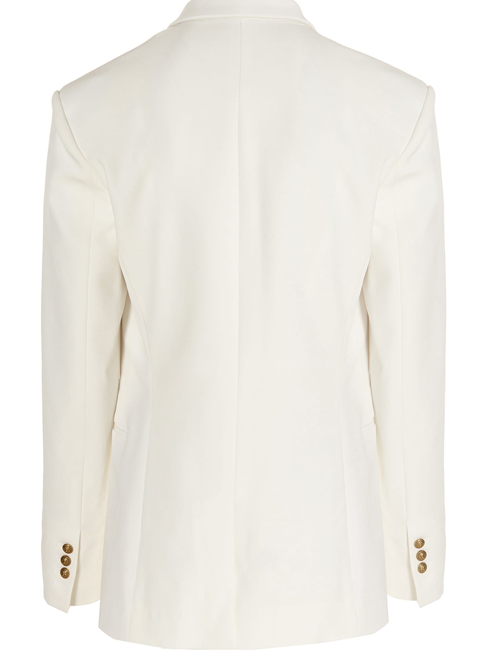BALMAIN GOLD FEATHER BLAZER