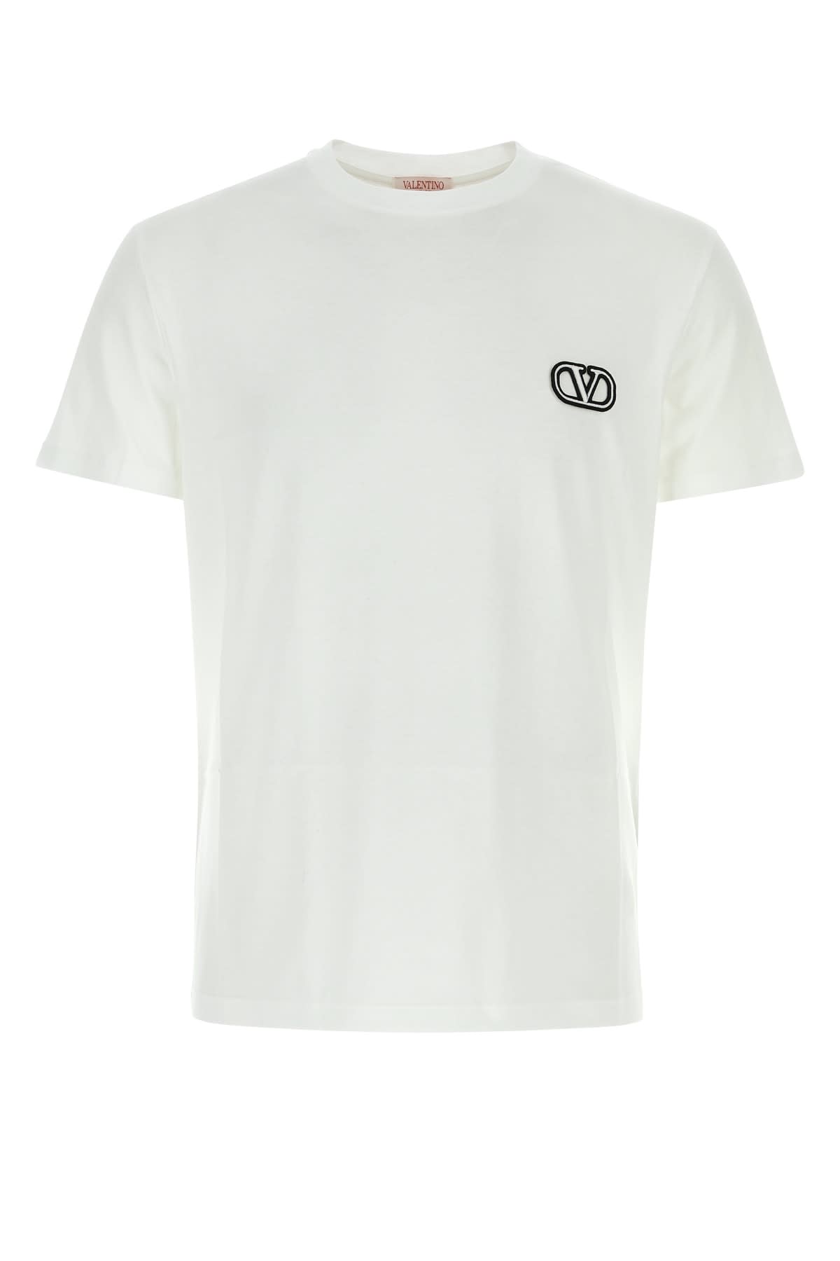 Shop Valentino T-shirt In Bianco