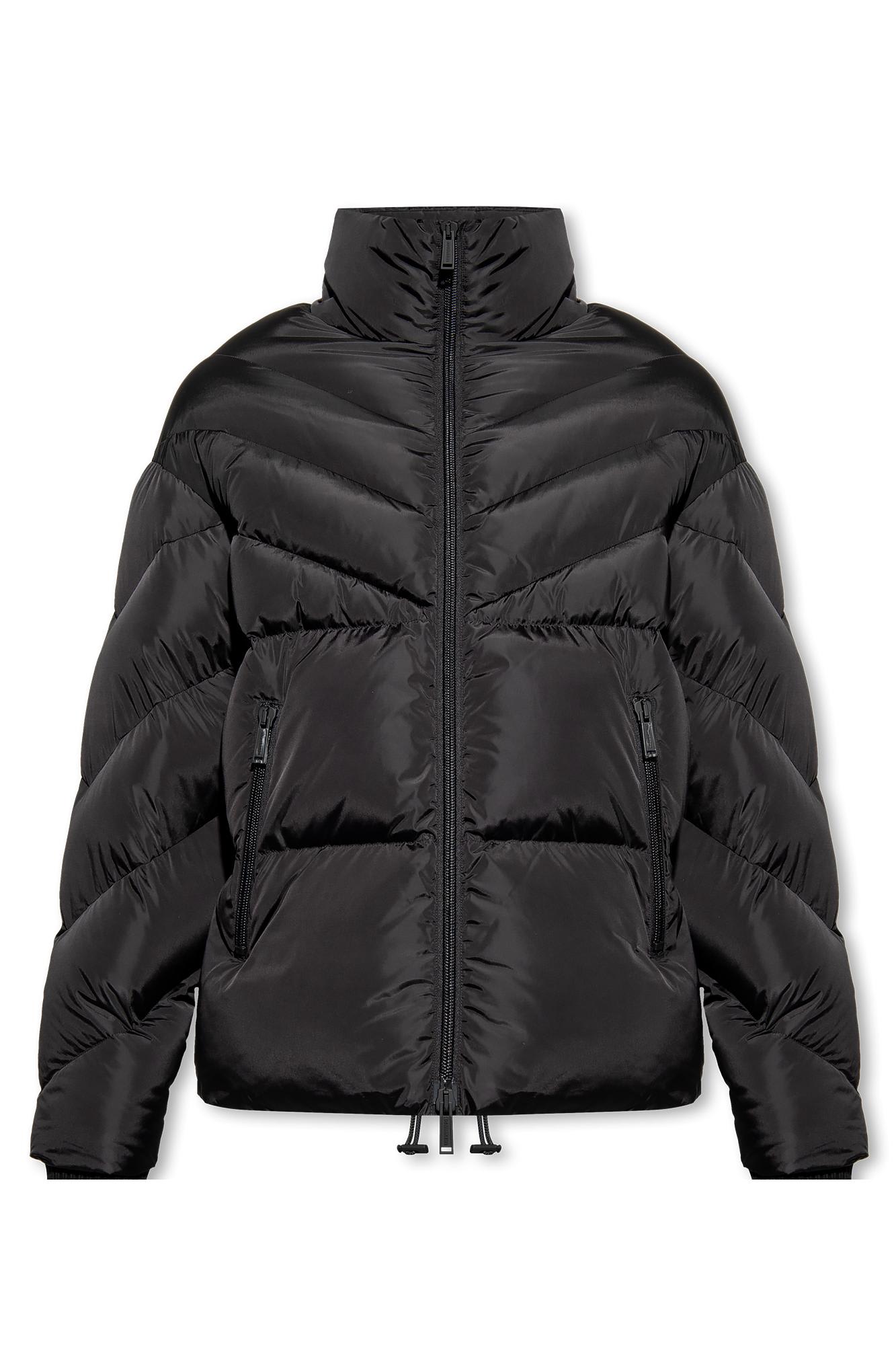 Shop Dsquared2 Jacket With Standing Collar In Black