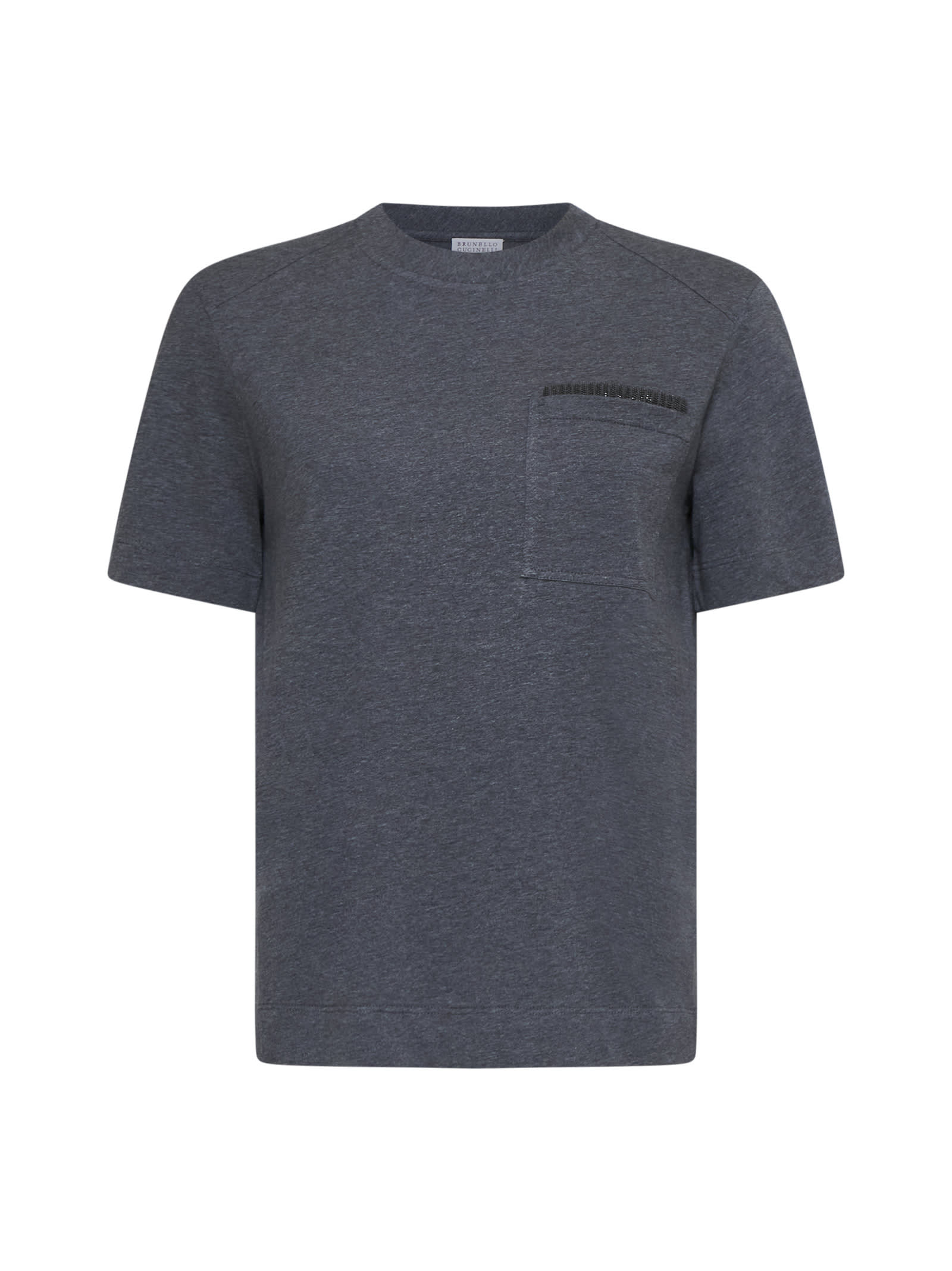 Shop Brunello Cucinelli T-shirt In Grey