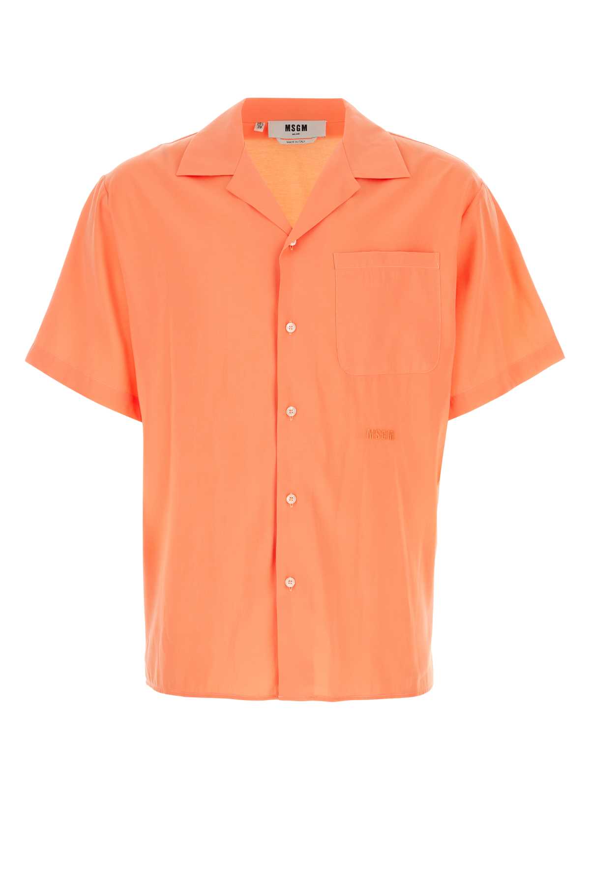 Peach Viscose Blend Shirt