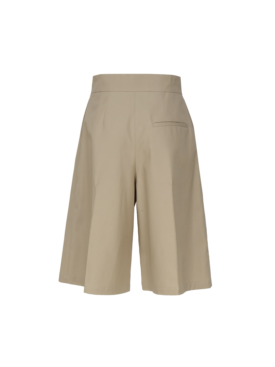 Shop Loewe Tailored Shorts Crafted In Lightweight Cotton Gabardine In Beige