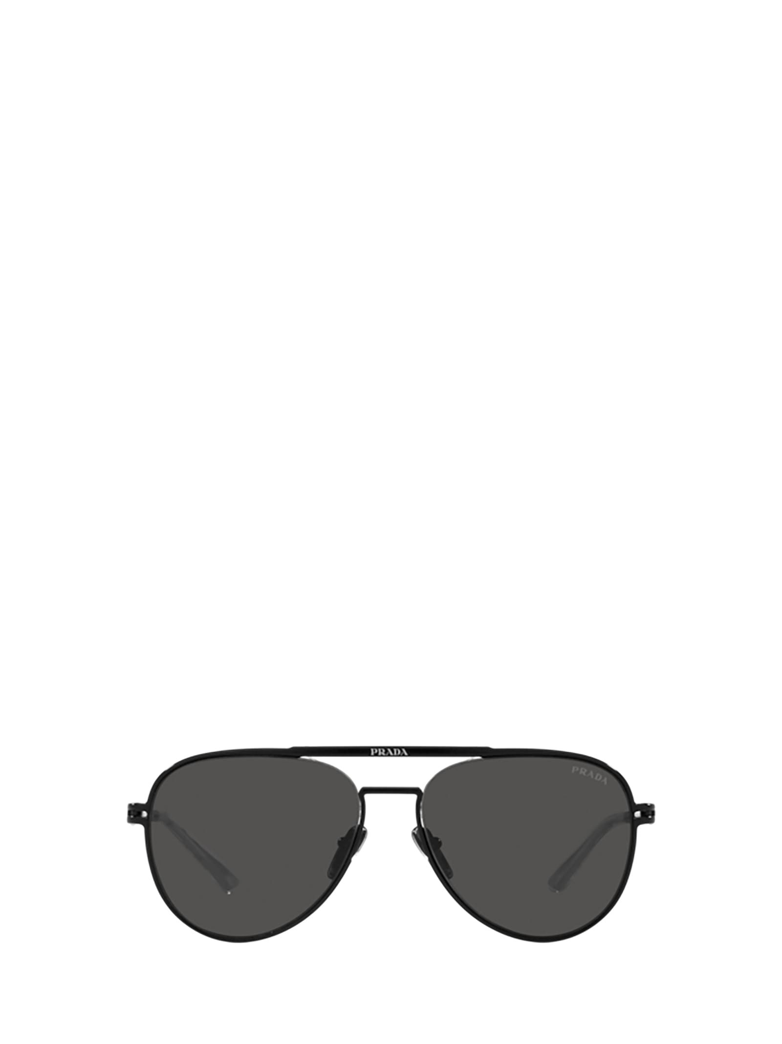 Shop Prada Pr 54zs Matte Black Sunglasses