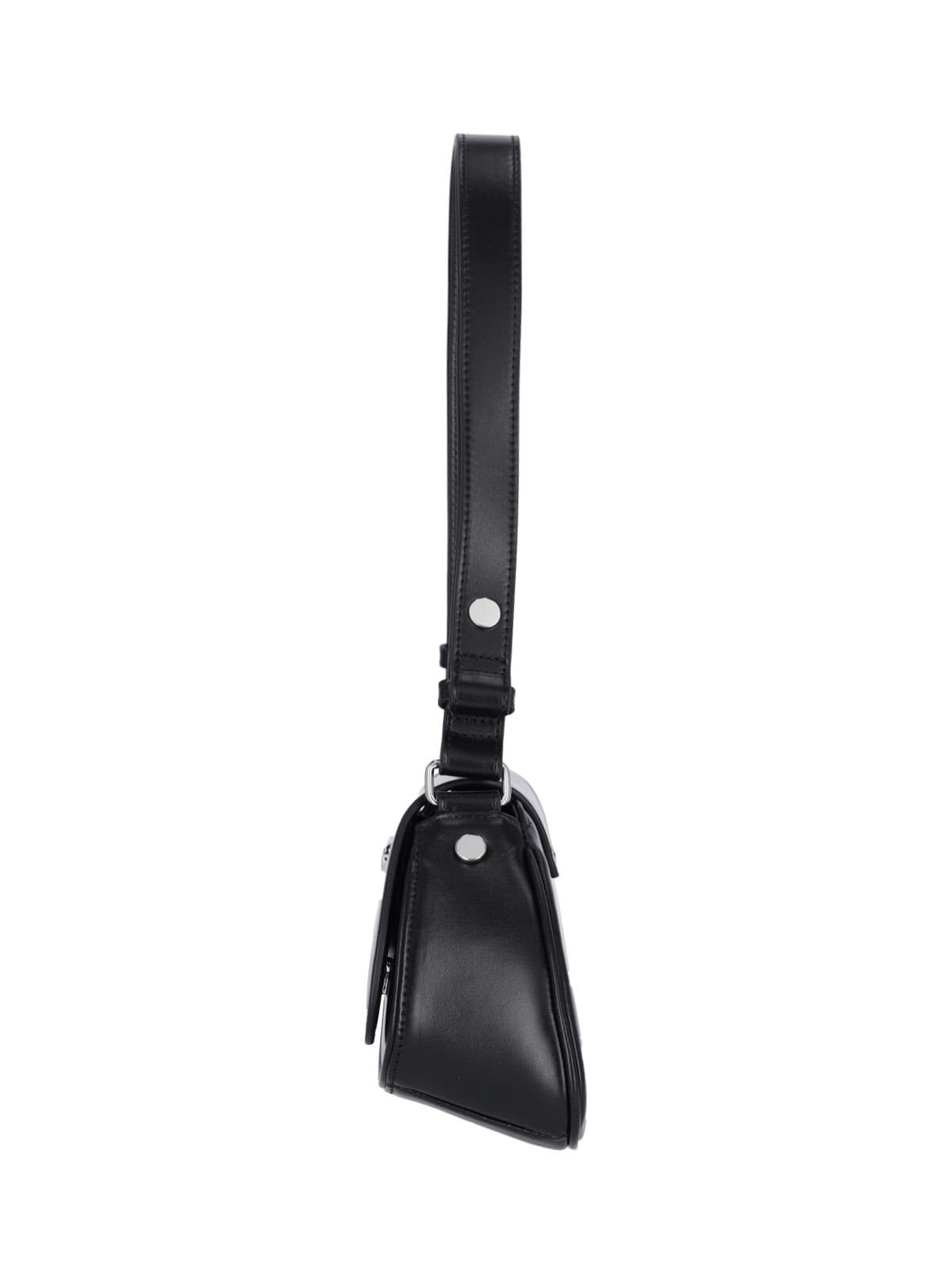 Diesel Play-crossbody Bag In Semi Gloss Leather In Black