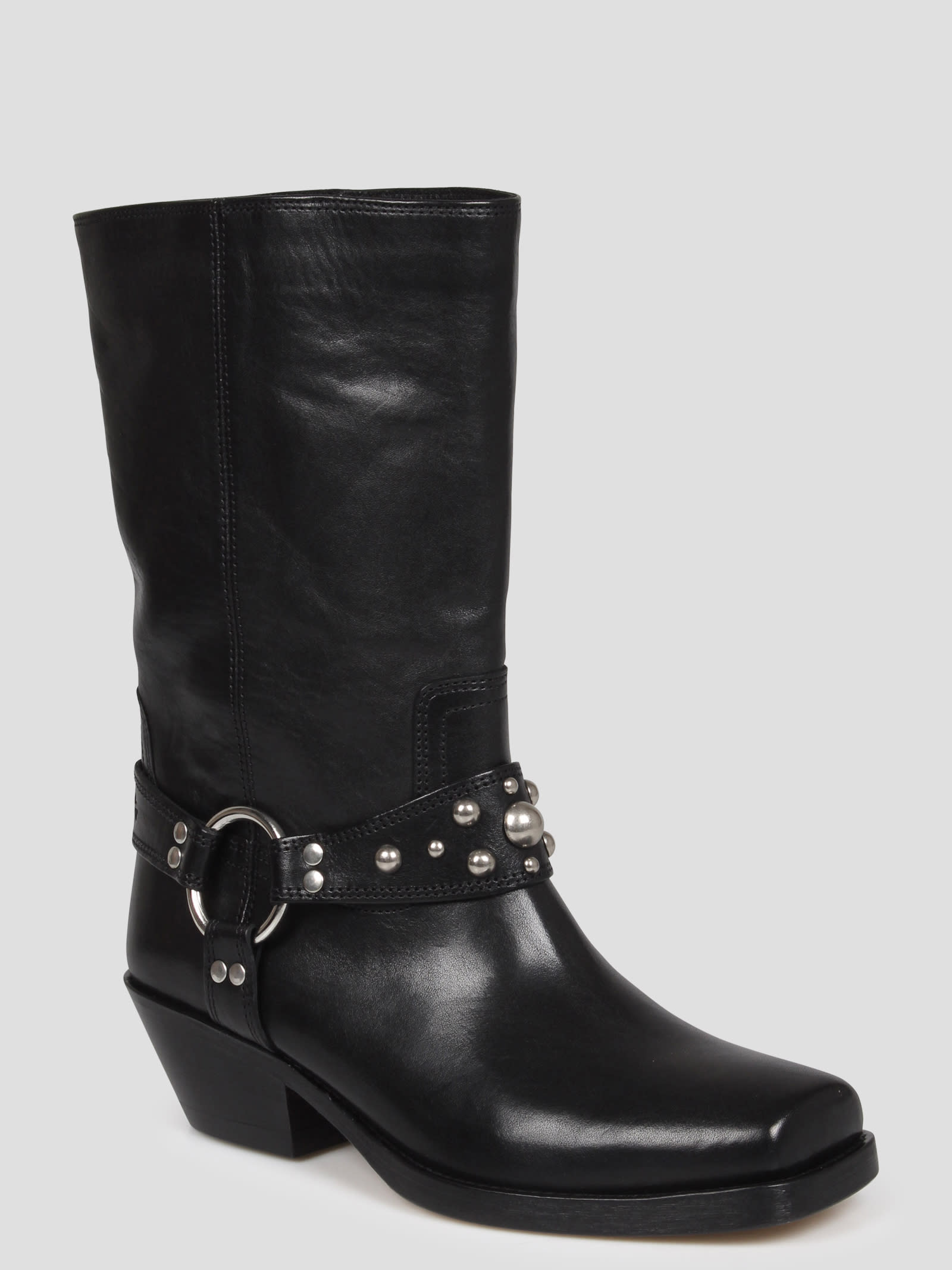 Shop Isabel Marant Anyta Texan Boots In Black