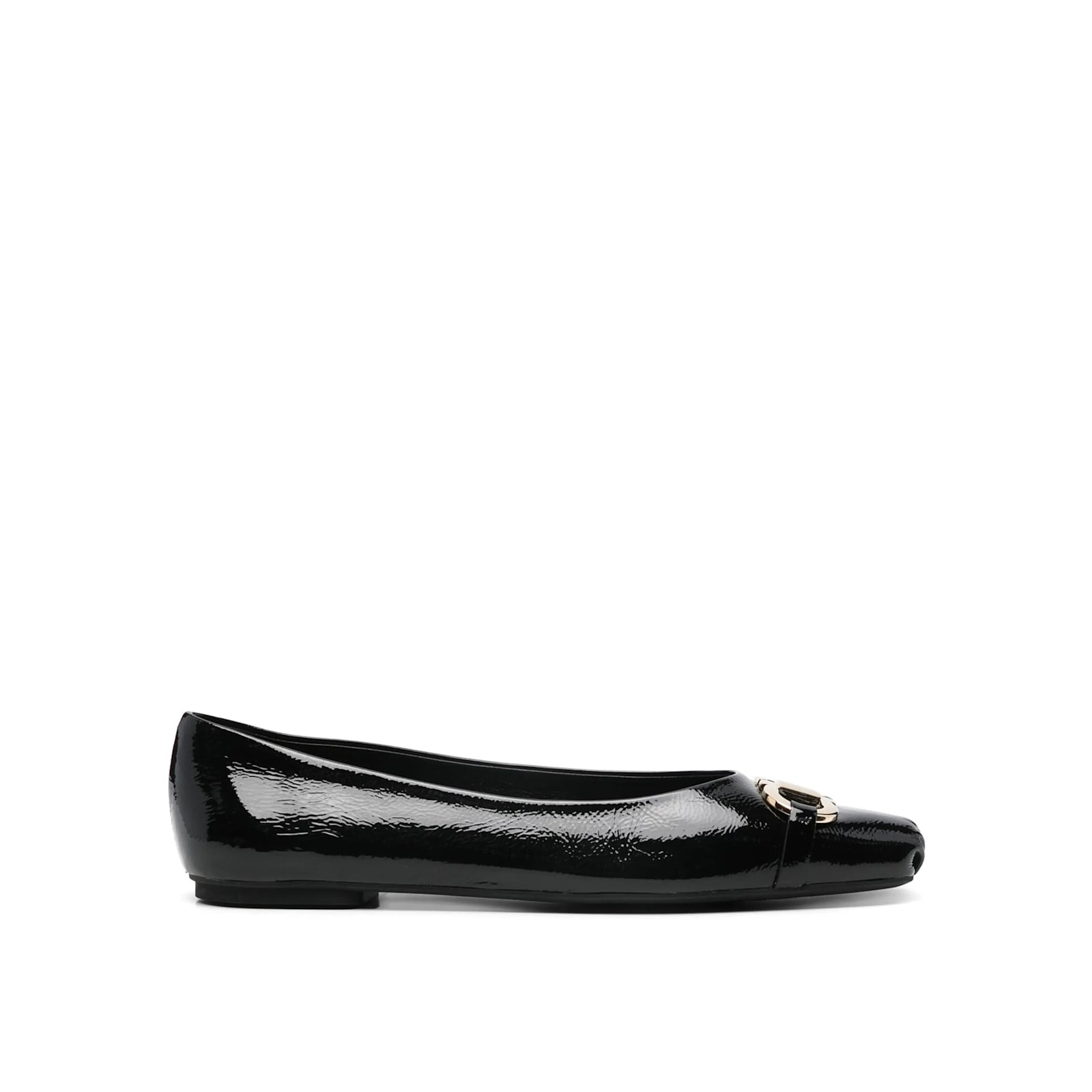 Gancini-buckle Ballerina Flats