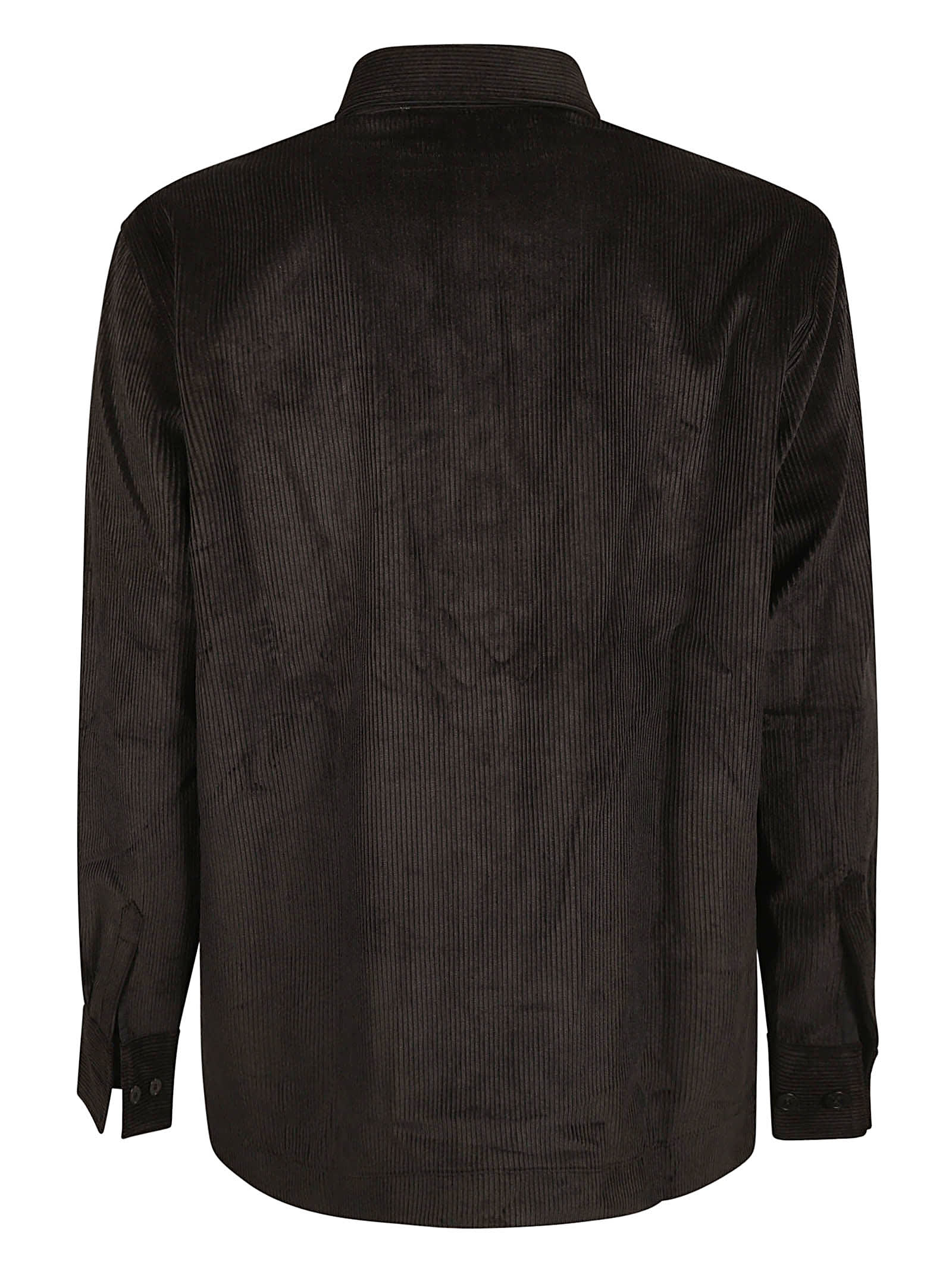 Shop Etudes Studio Corduroy Shirt In Black