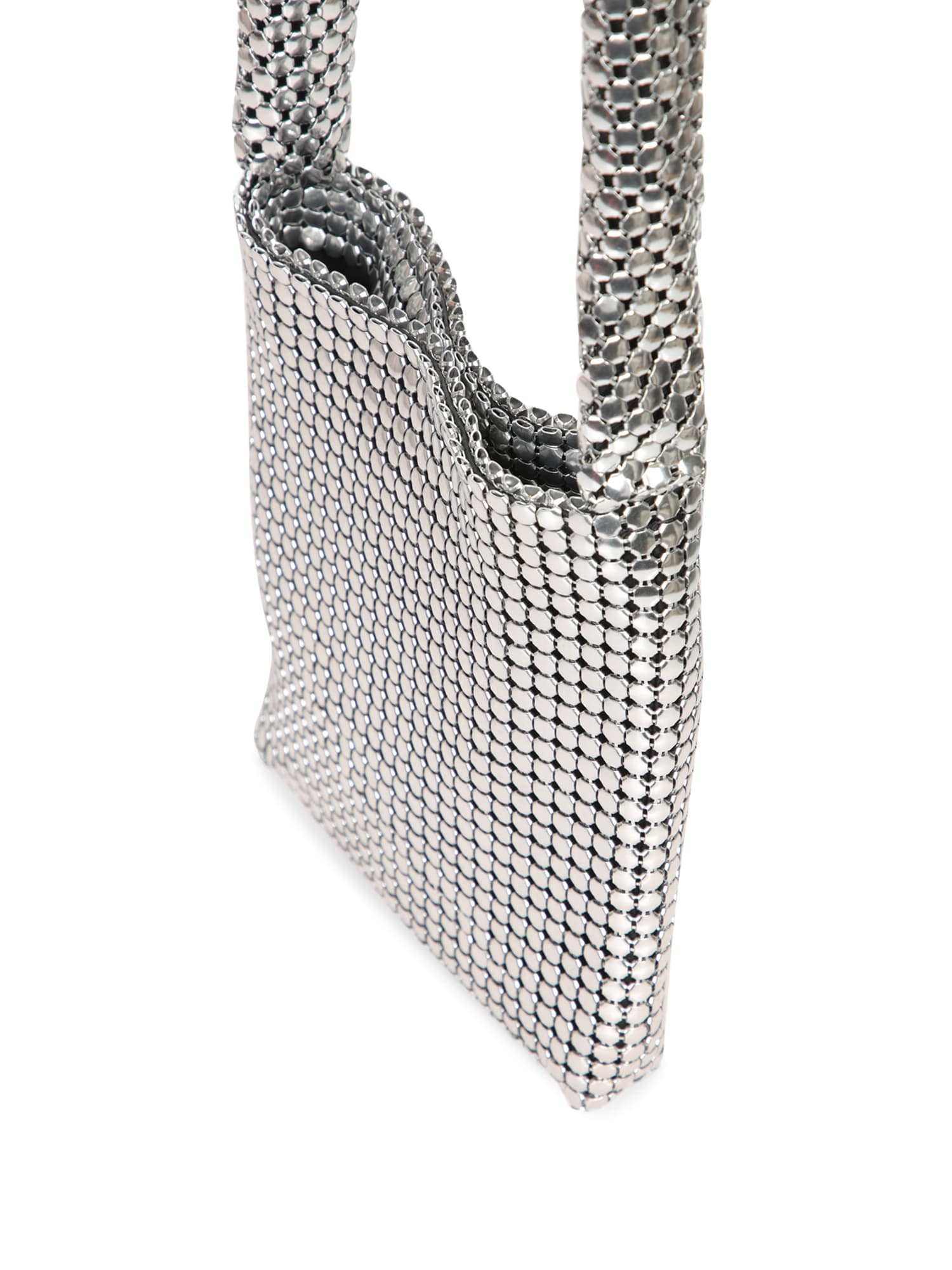 RABANNE SILVER MINI PIXEL BAG 