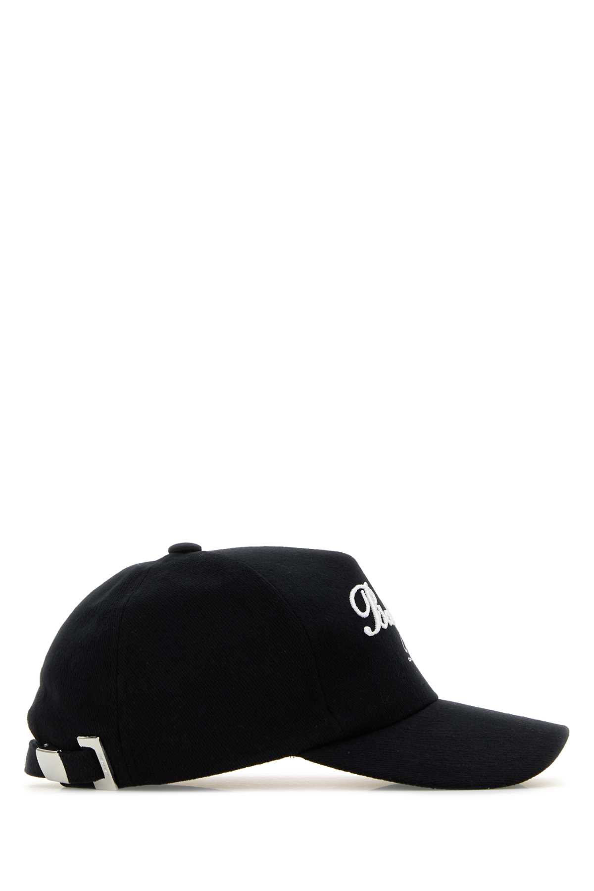 Shop Balmain Black Cotton Baseball Cap In Edknoirivoir