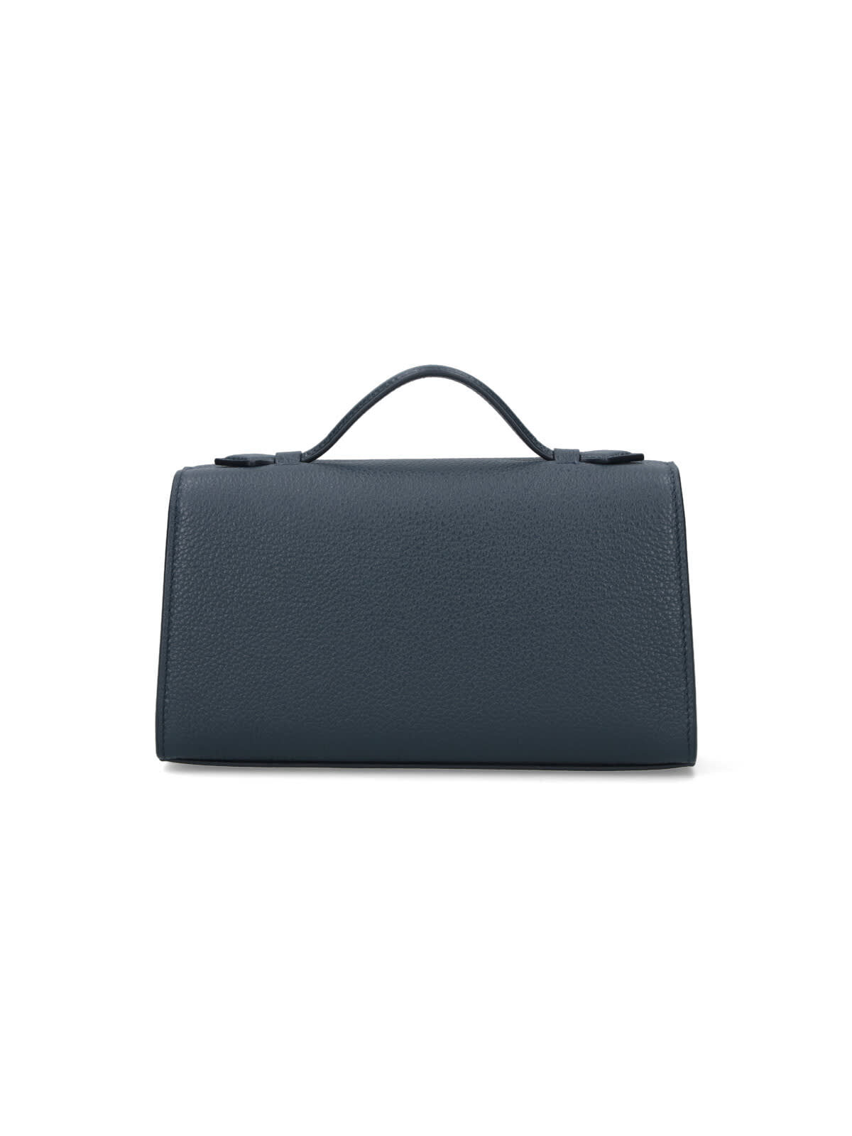 Savette Symmetry Pochette In Grained Calf Leather In Blue