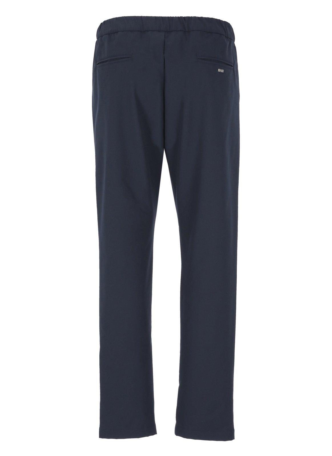 HERNO DRAWSTRING SLIM CUT TROUSERS 